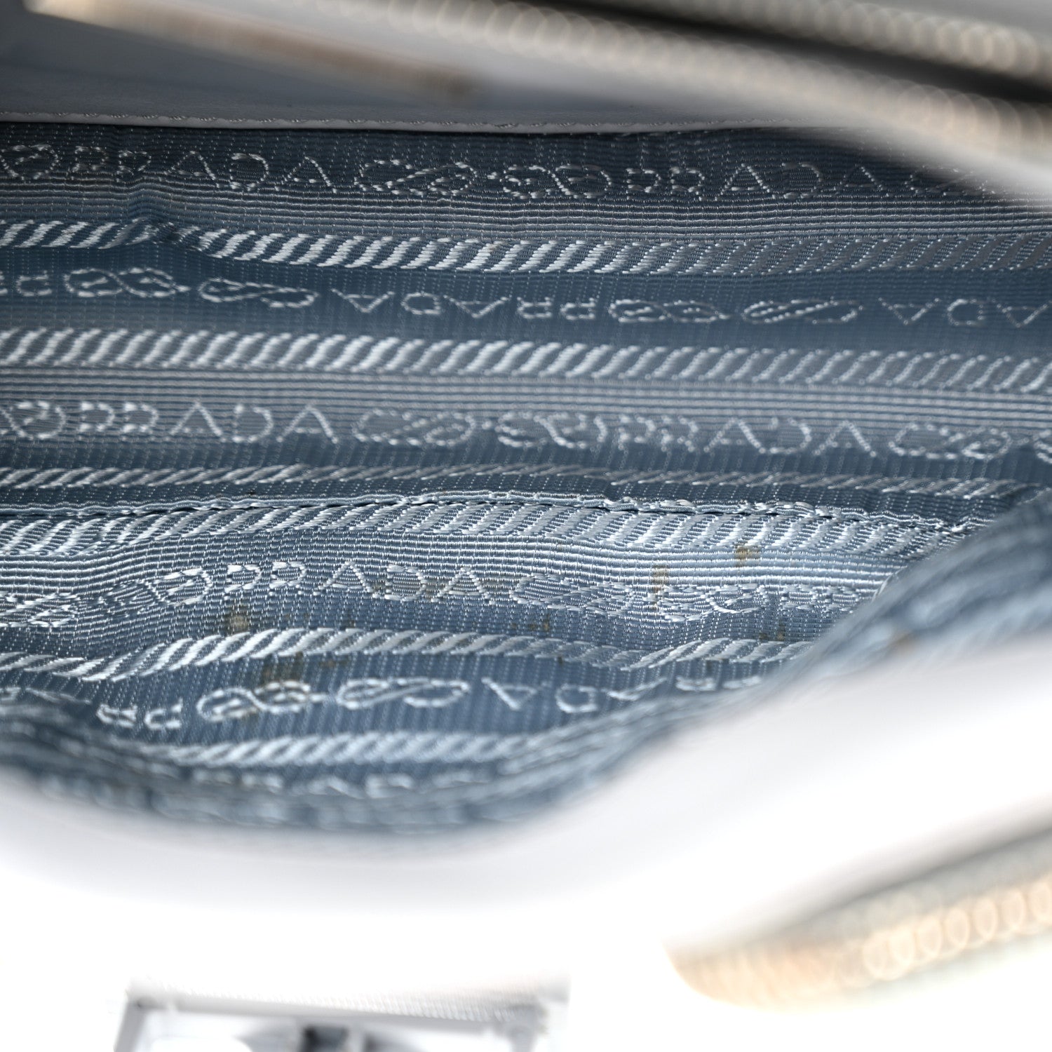 Nappa Re-Nylon Double Pocket Buckle Shoulder Bag Fiordaliso