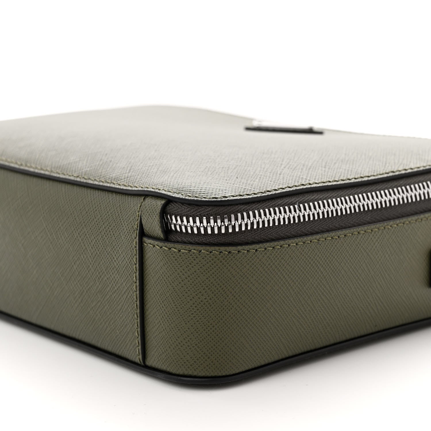 Saffiano Travel Medium Brique Crossbody Bag Loden