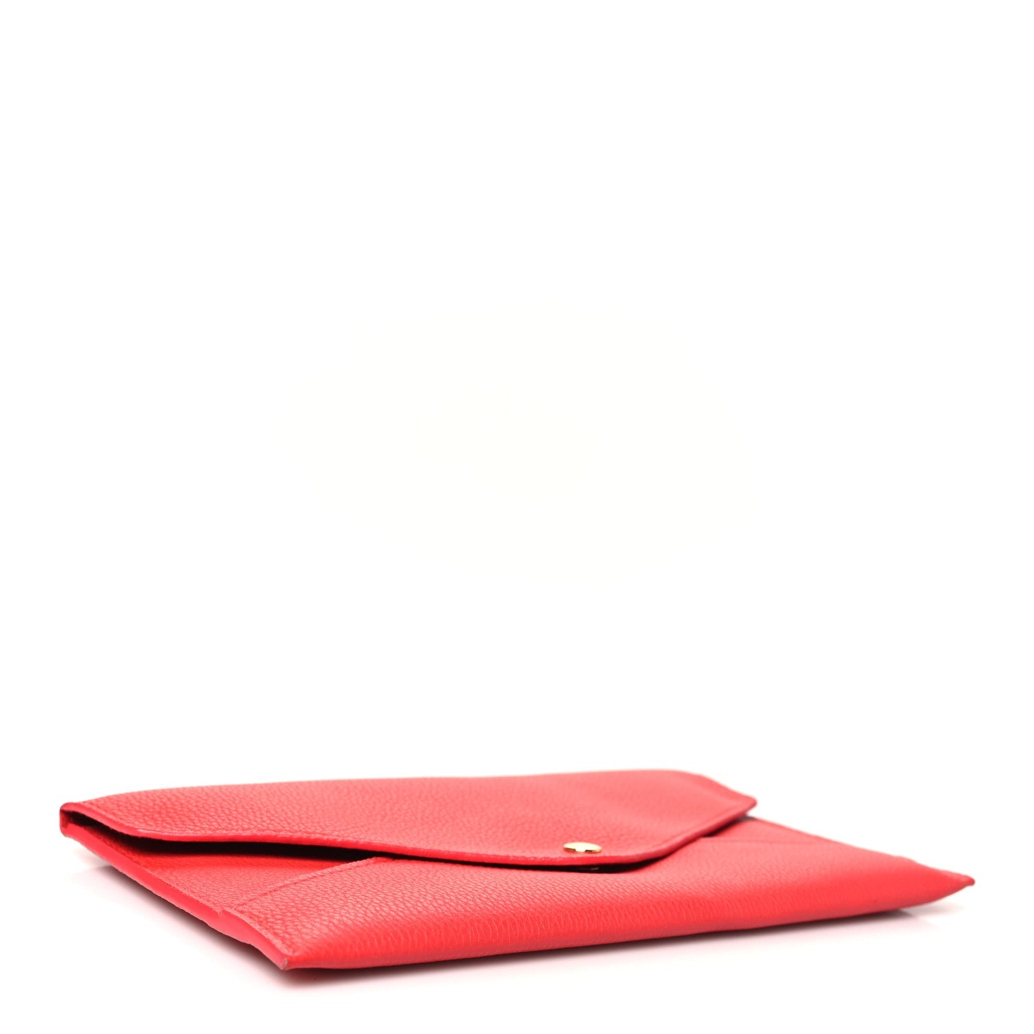 Calfskin Envelope Pouch Red