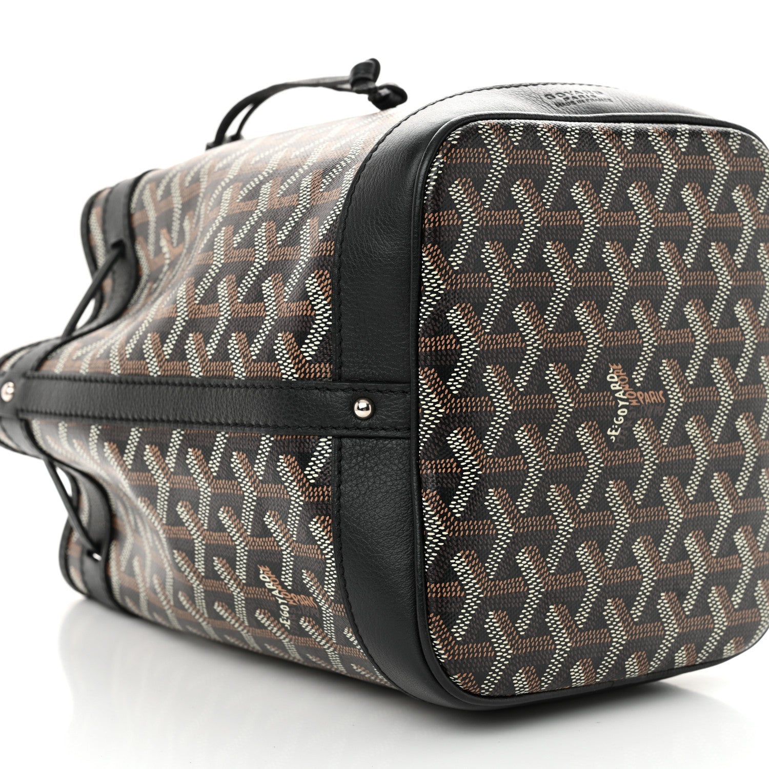 Goyardine Petit Flot Bucket Bag PM Black