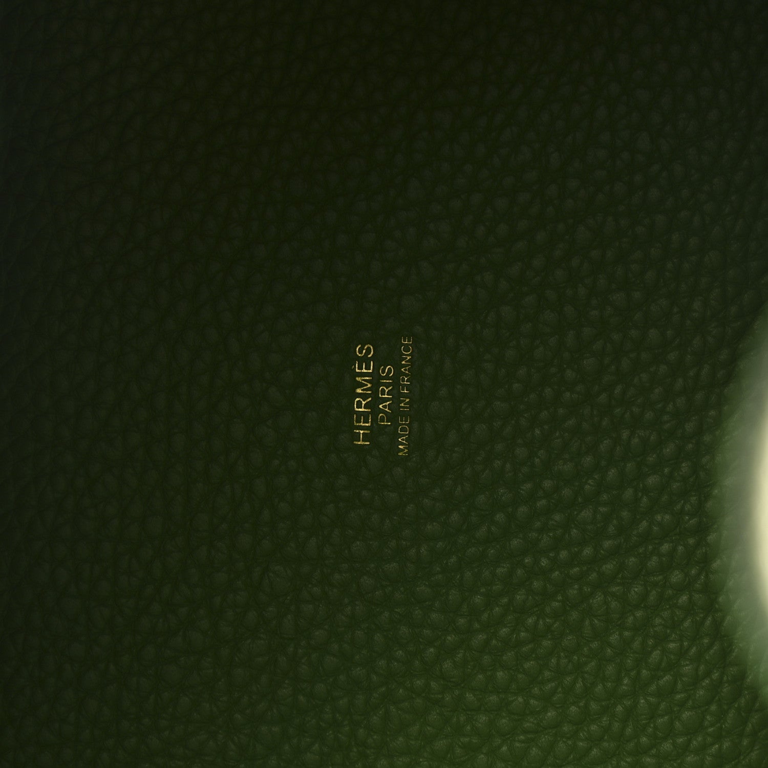 Taurillon Clemence Picotin Lock 18 PM Vert Yucca