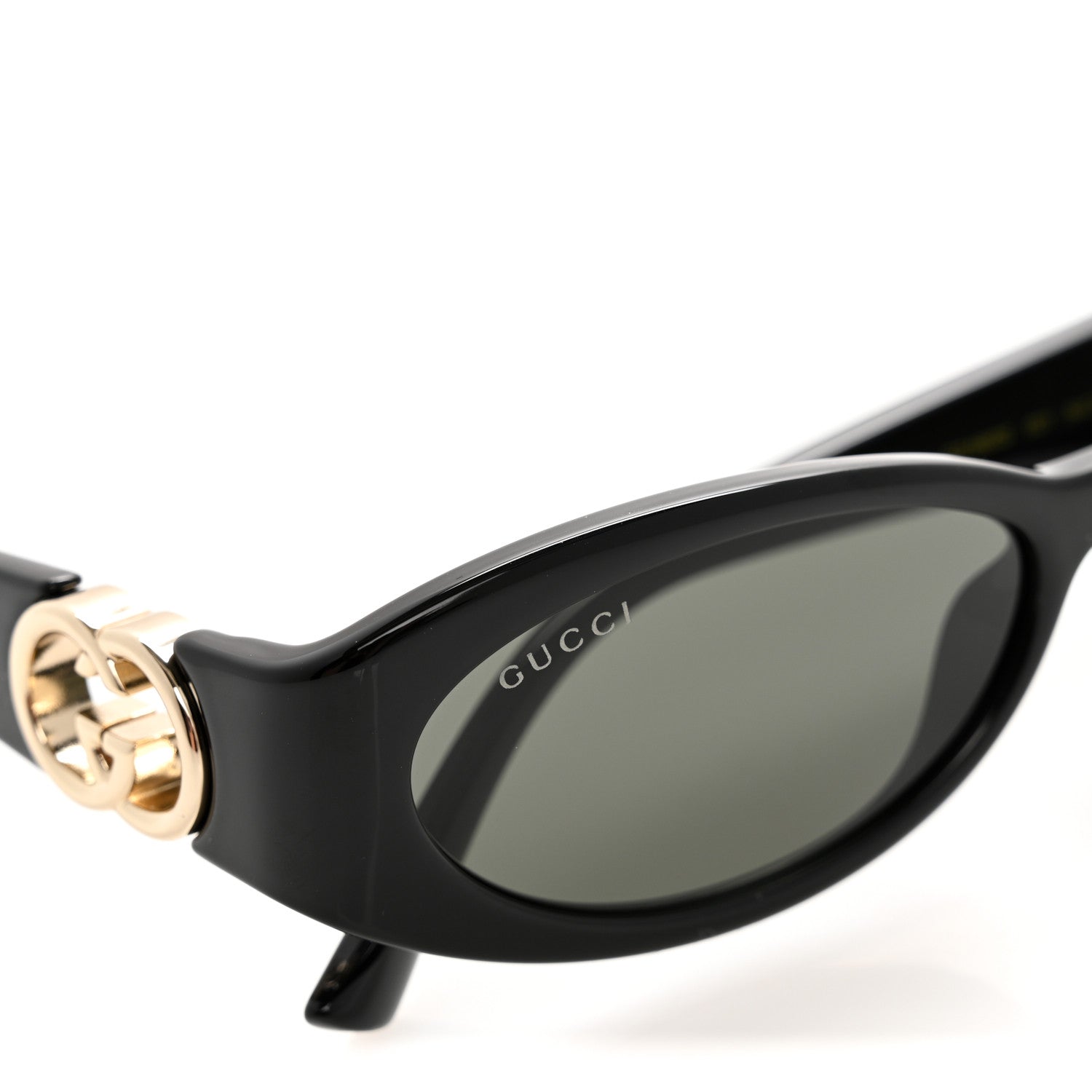 Acetate Oval Sunglasses GG1660S Black