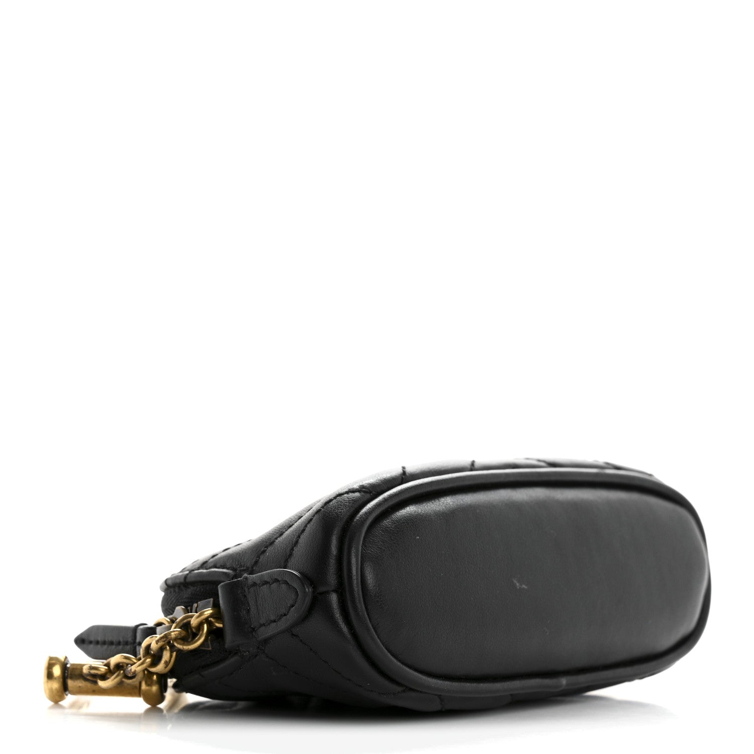 Calfskin Matelasse GG Marmont Key Pouch Black