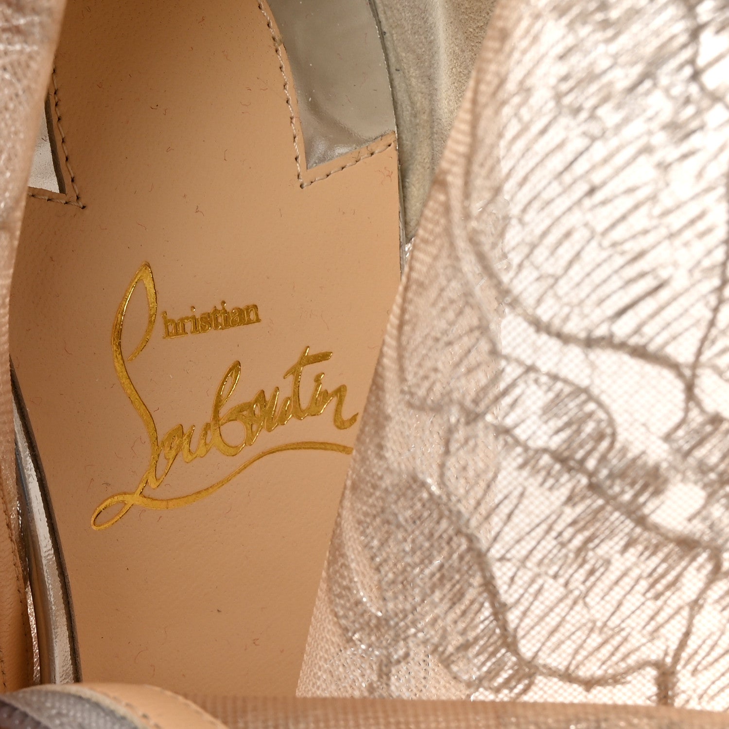 Lace Lurex Specchio Gipsybootie 100 Ankle Boots 38.5 Version Silver