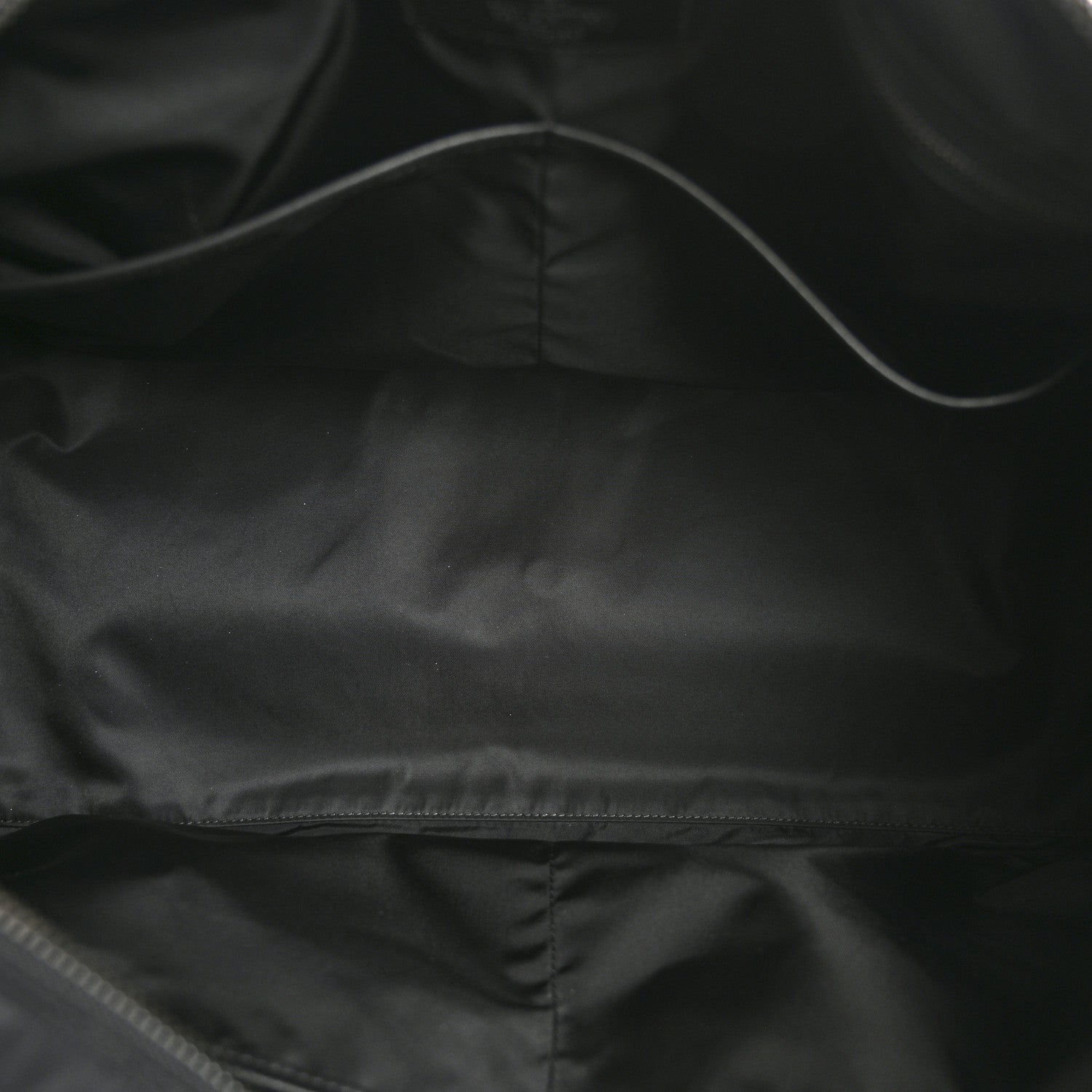 Nylon Camouflage Travel Duffle Black