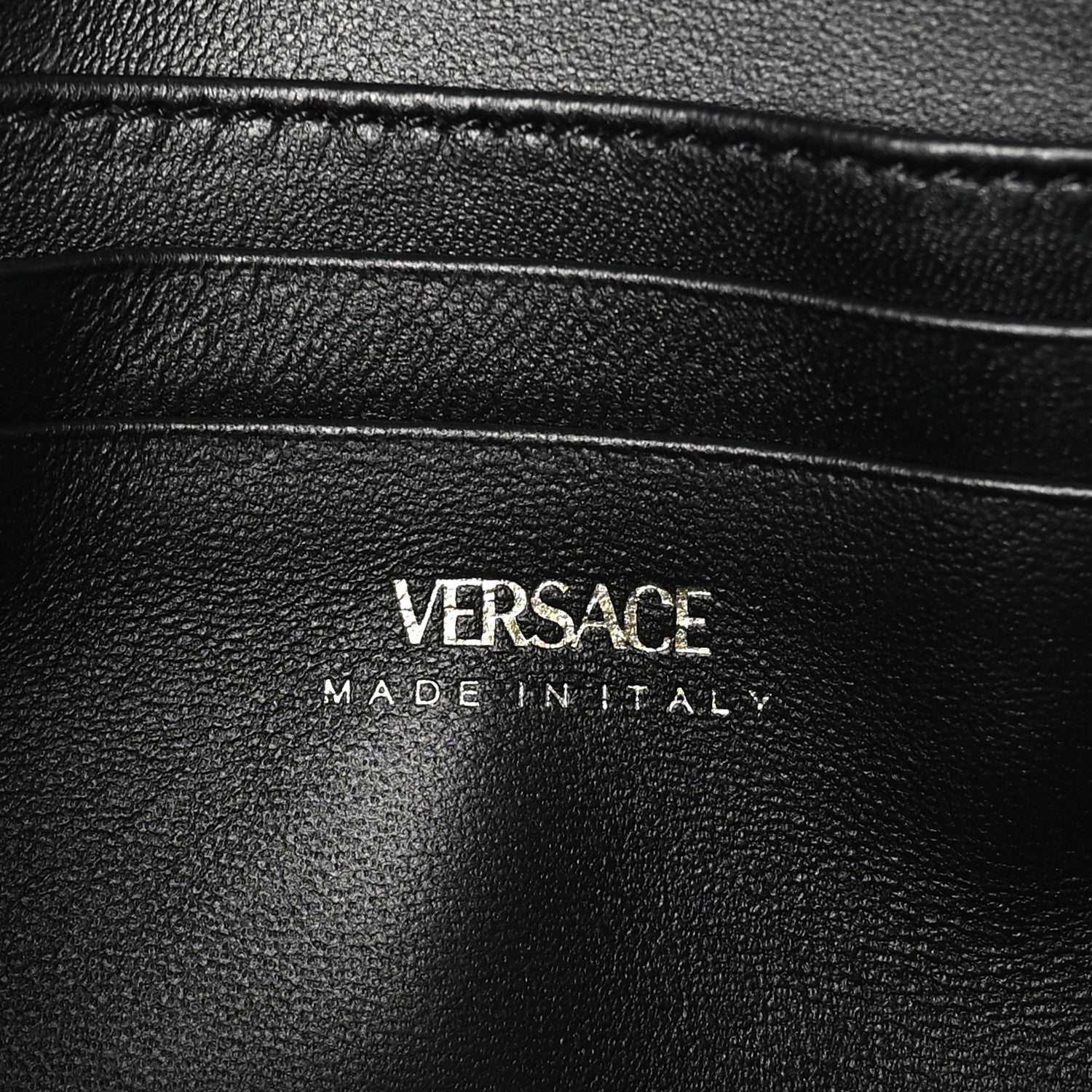 Coated Canvas Virtus La Greca Signature Shoulder Bag Black Khaki