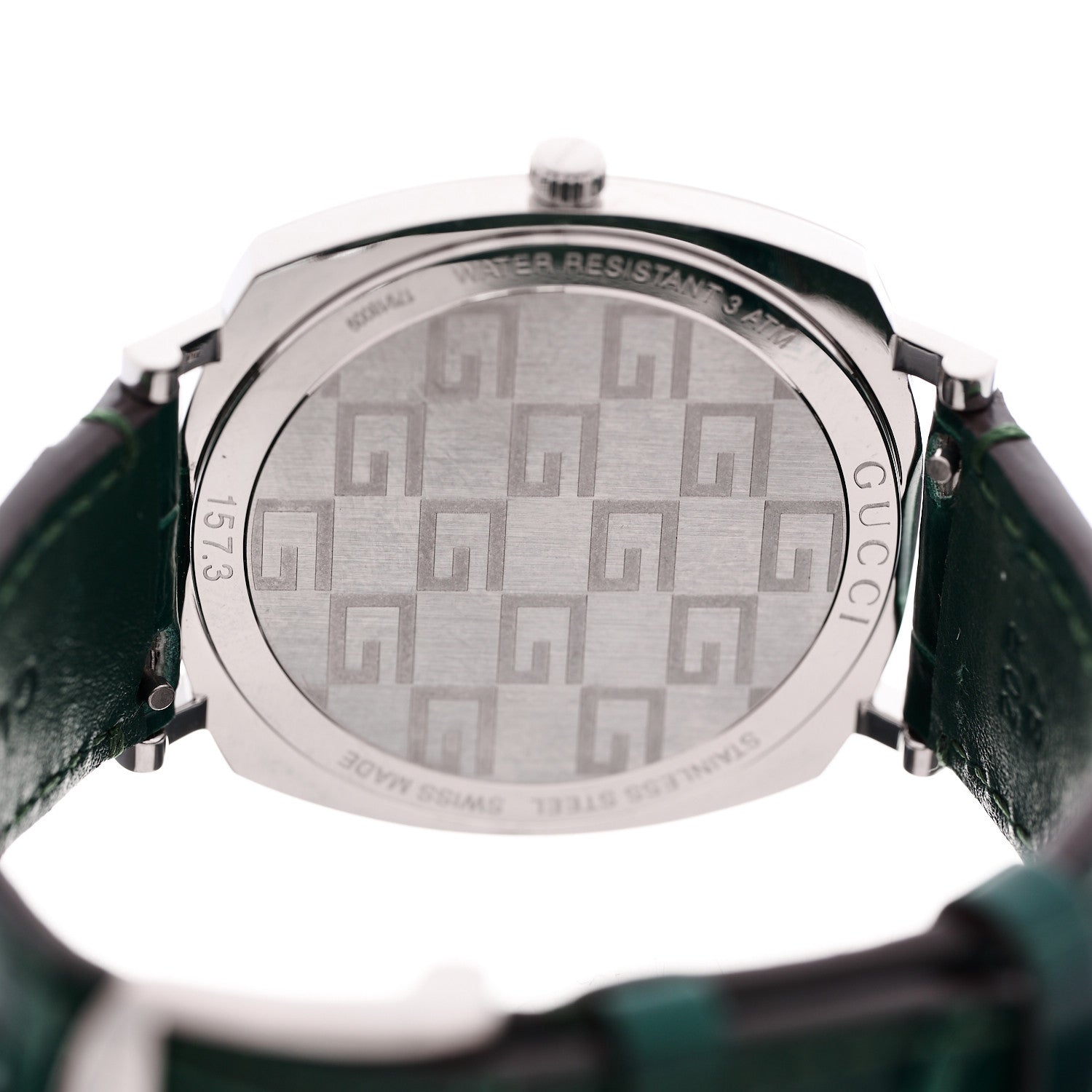 Stainless Steel Alligator 38mm Grip Quartz Watch Green