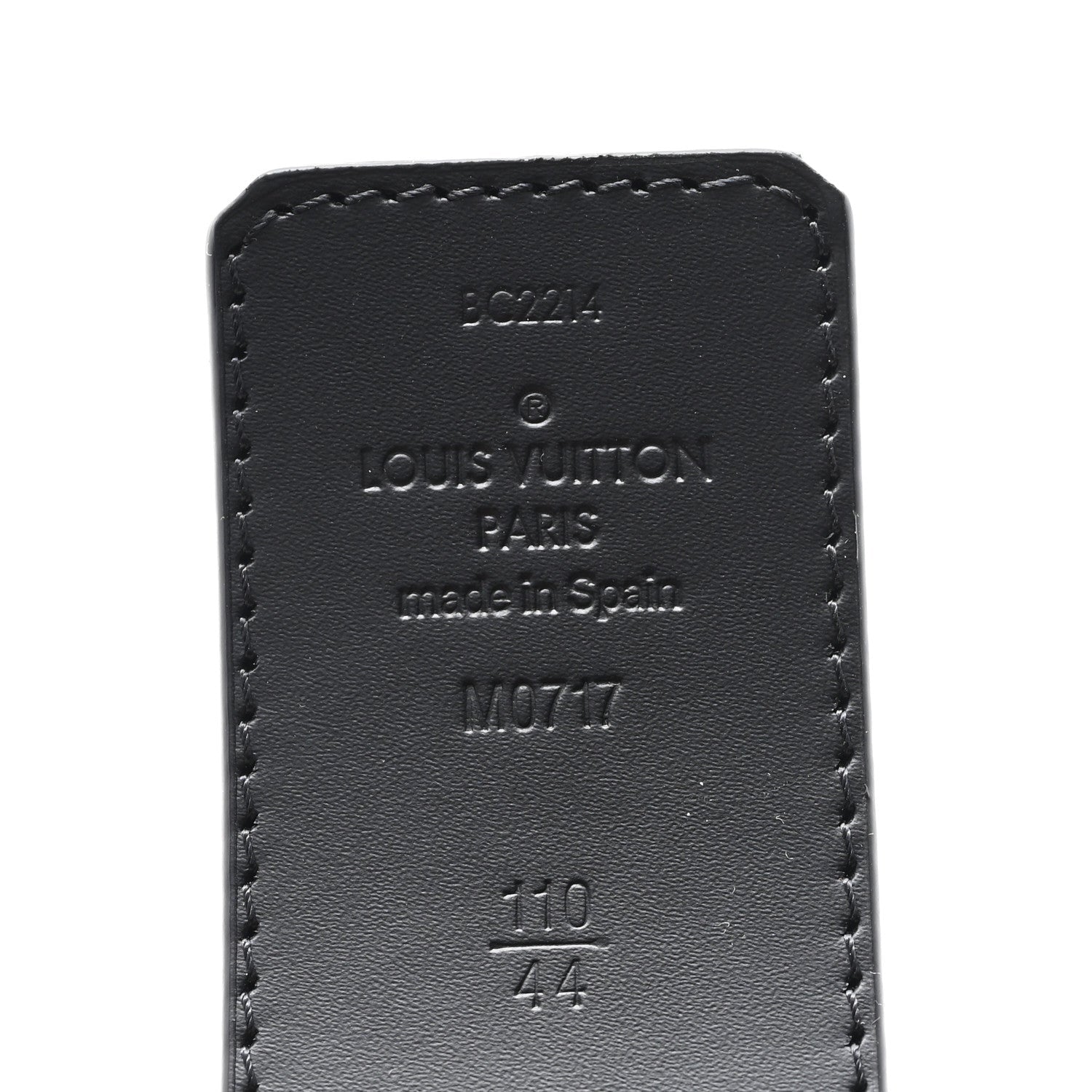 Monogram Shadow 40mm LV Shadow Reversible Belt 110 44 Black