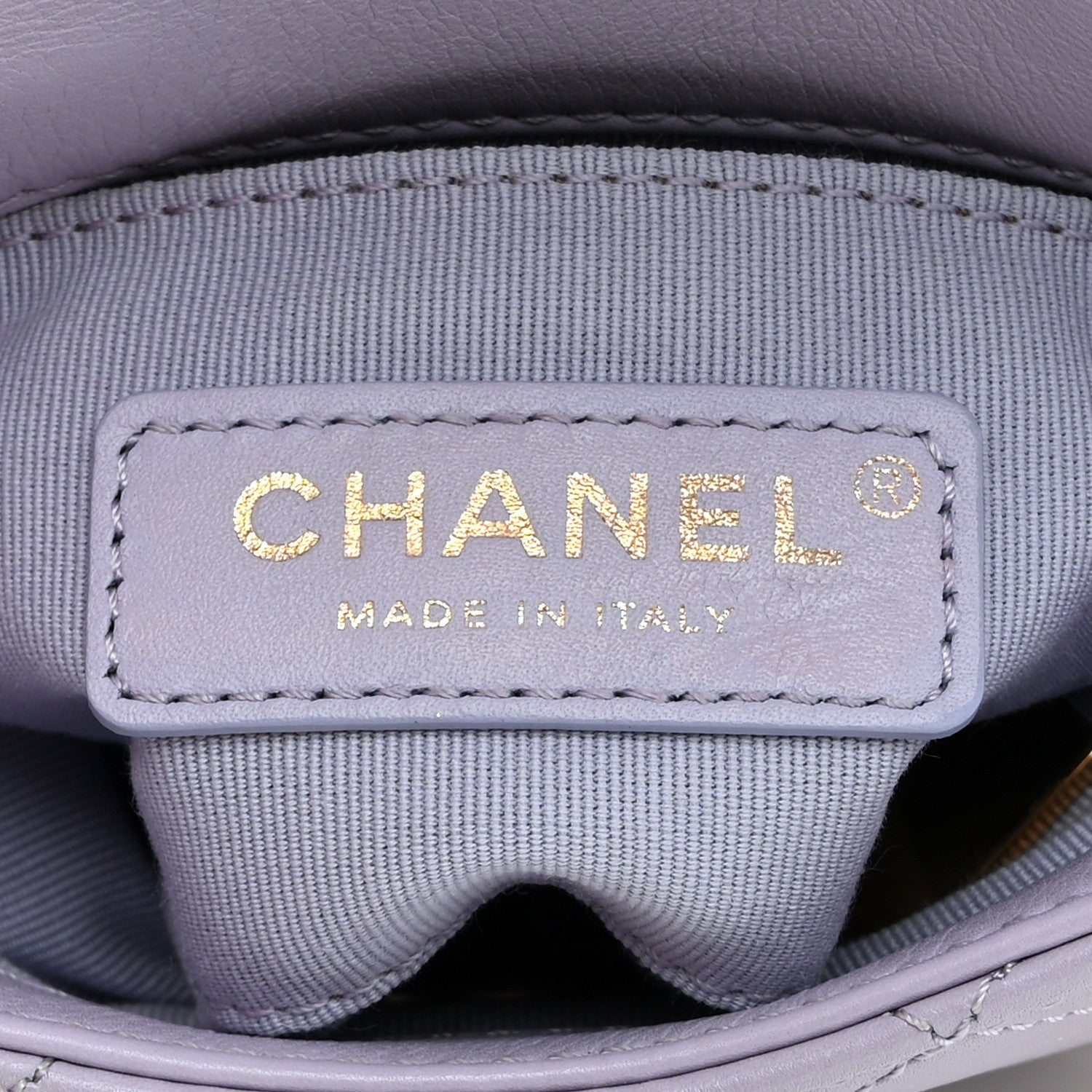 Calfskin Quilted Mini Framing Chain Bag Light Purple