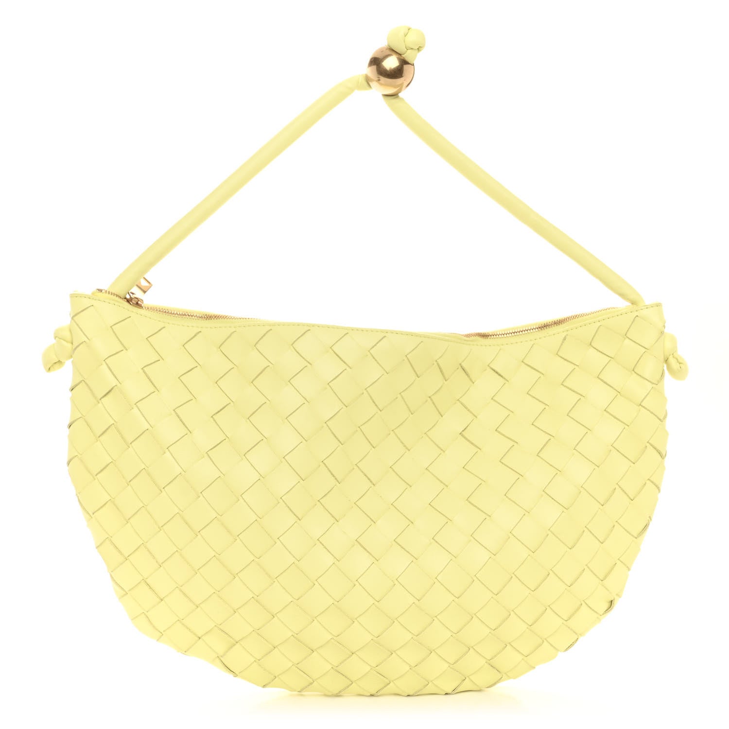 Nappa Intrecciato Medium Turn Pouch Lantern