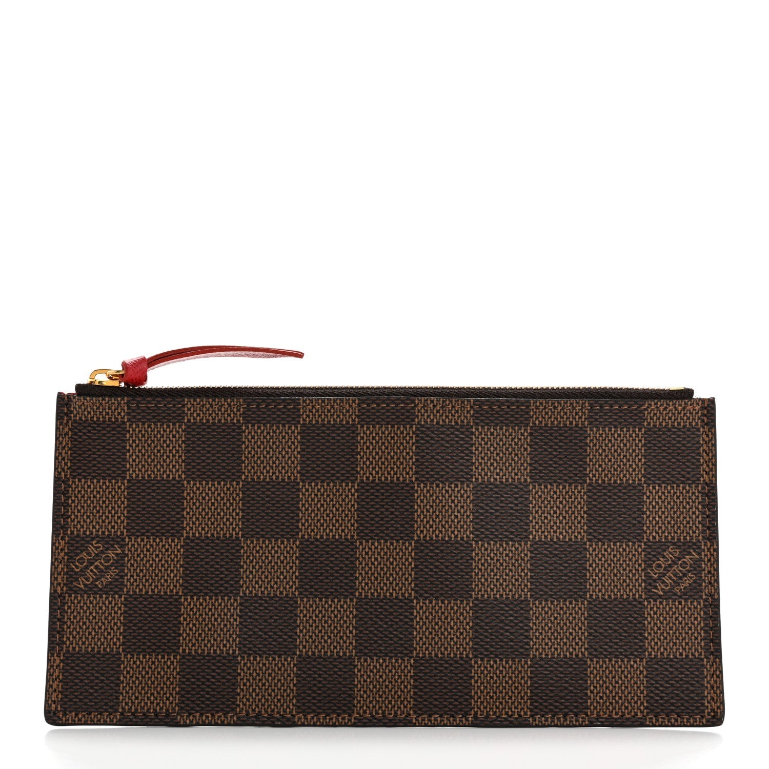Damier Ebene Felicie Chain Wallet Zippered Insert