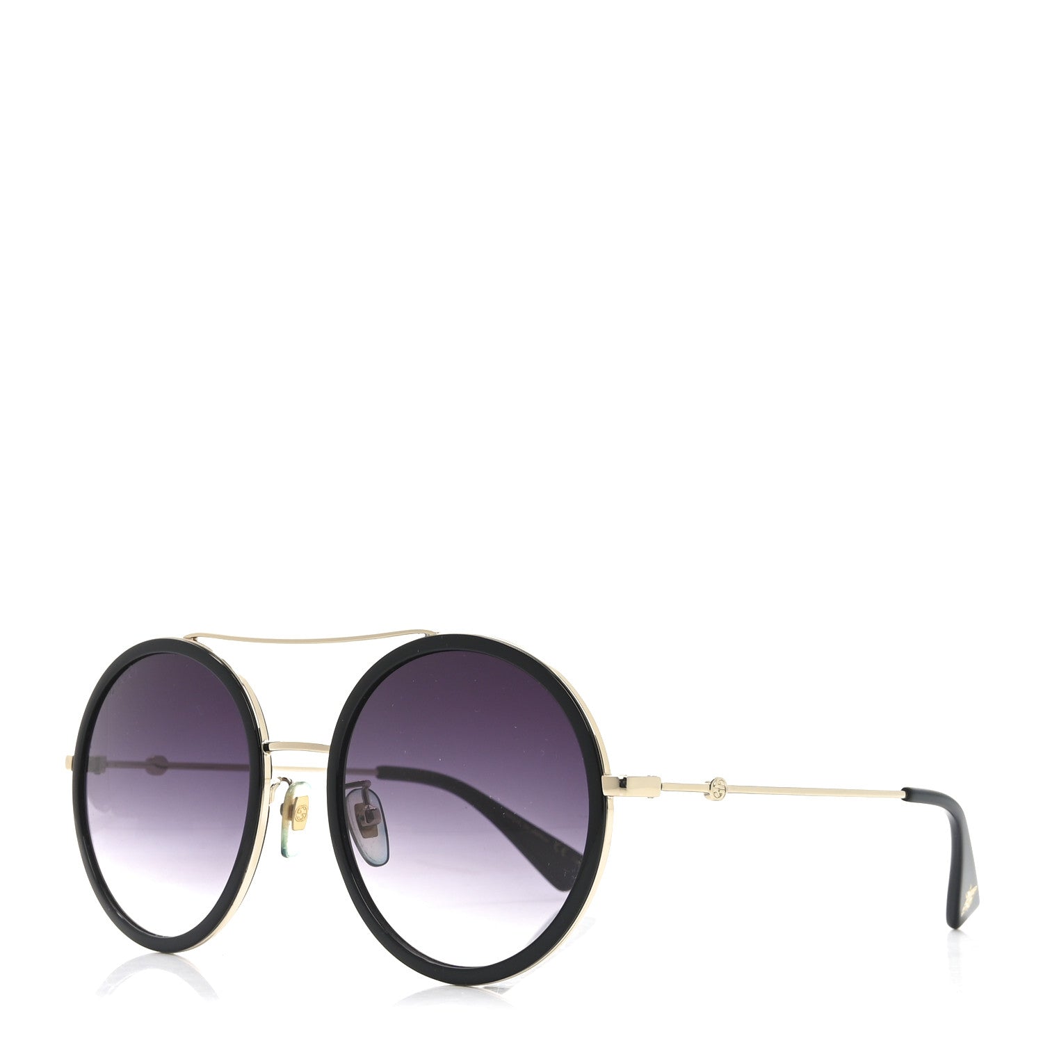 Metal Round Frame Sunglasses GG0061S Black