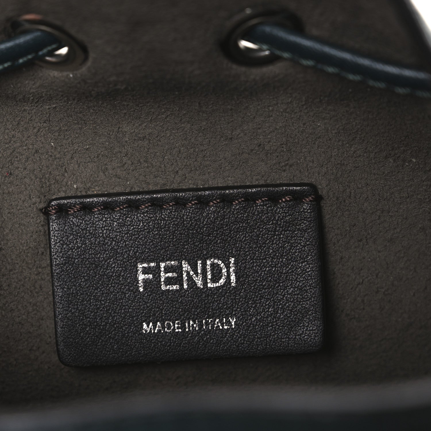 Vitello Liberty Lucido F is Fendi Mini Mon Tresor Bucket Bag Green