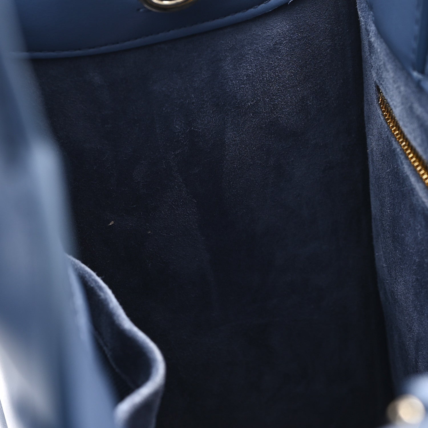 Calfskin Macro Cannage Small Book Tote Denim Blue