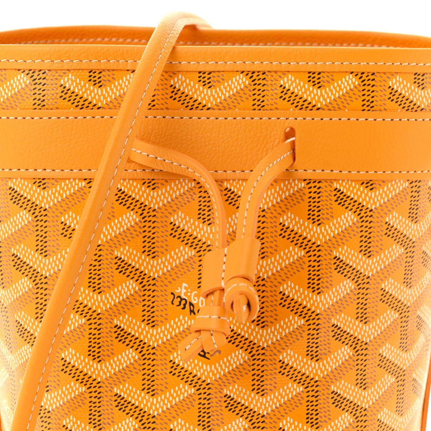 Goyardine Petit Flot Mini Bucket Bag Yellow