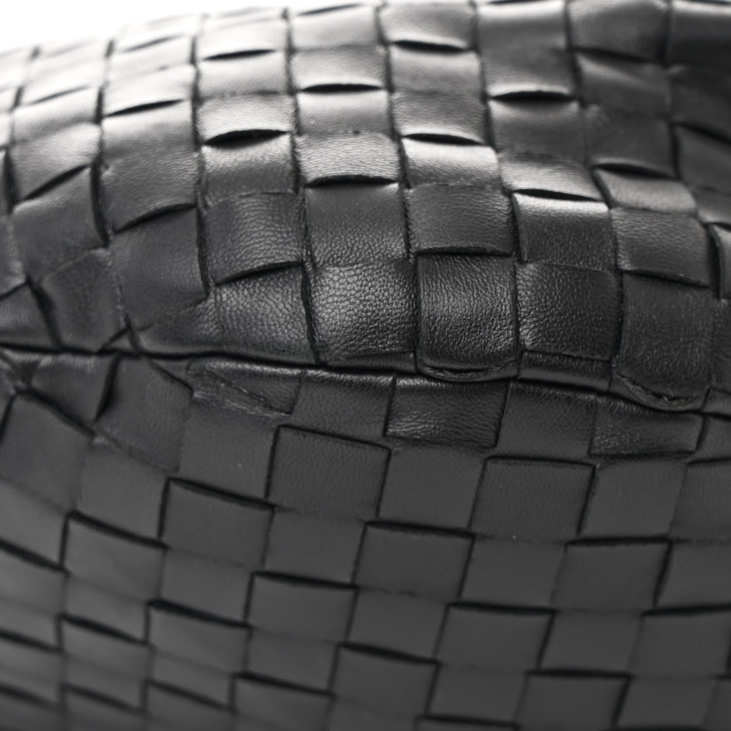 Nappa Intrecciato Teen Jodie Hobo Black