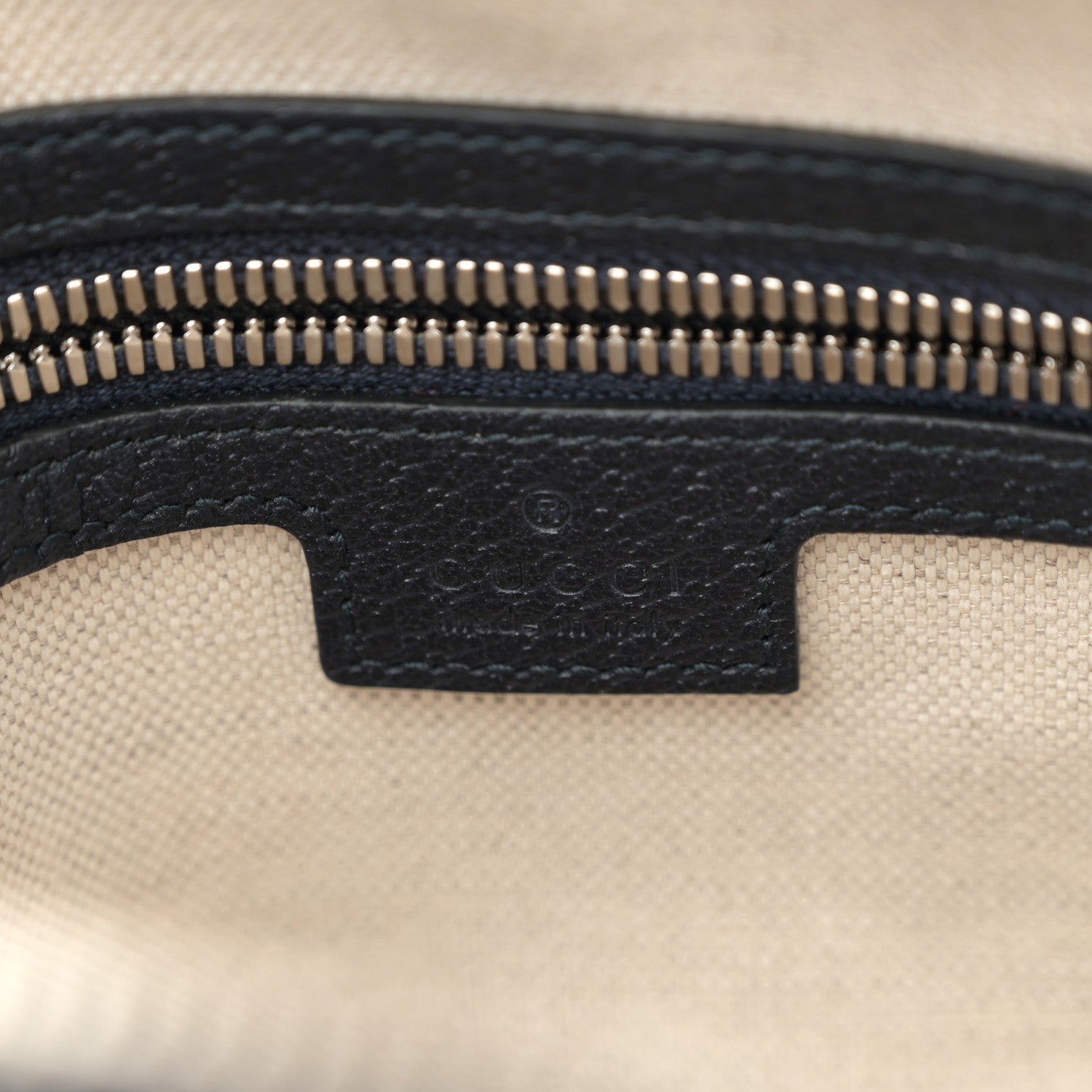 GG Supreme Monogram Textured Dollar Calfskin Web Small Ophidia Messenger Bag Beige Blue