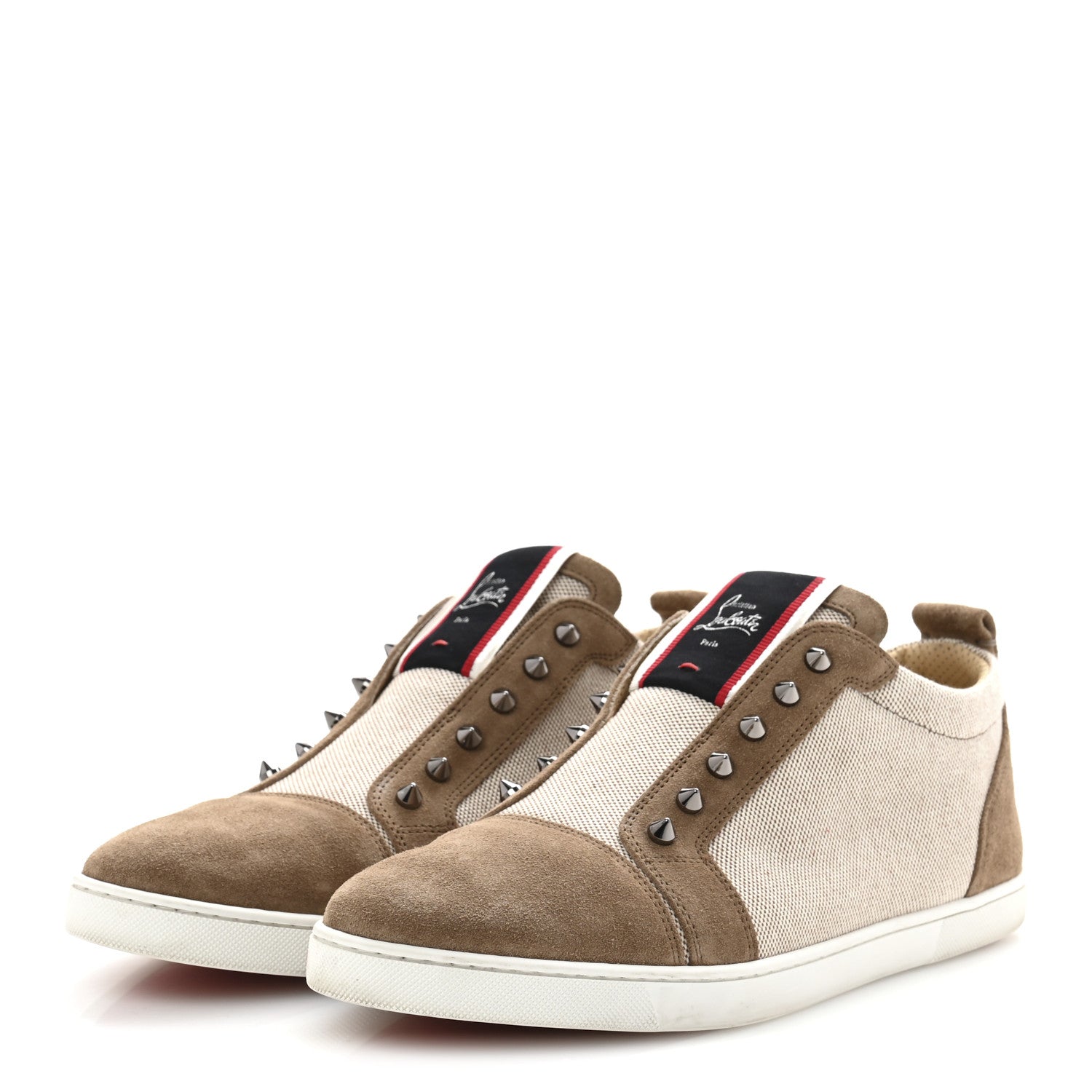 Suede Canvas Mens Fique A Vontade Sneakers 45 Beige