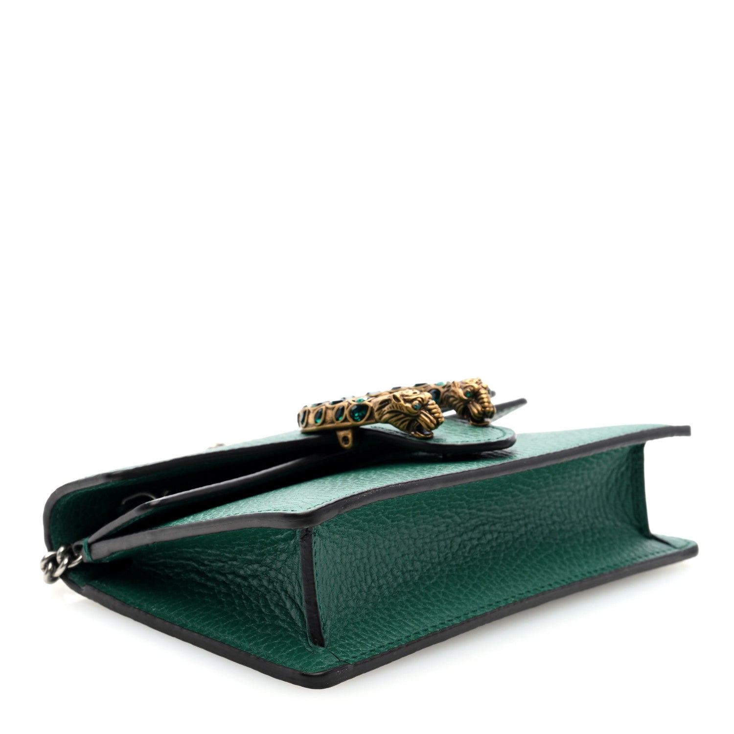 Dollar Calfskin Crystal Super Mini Dionysus Shoulder Bag Emerald