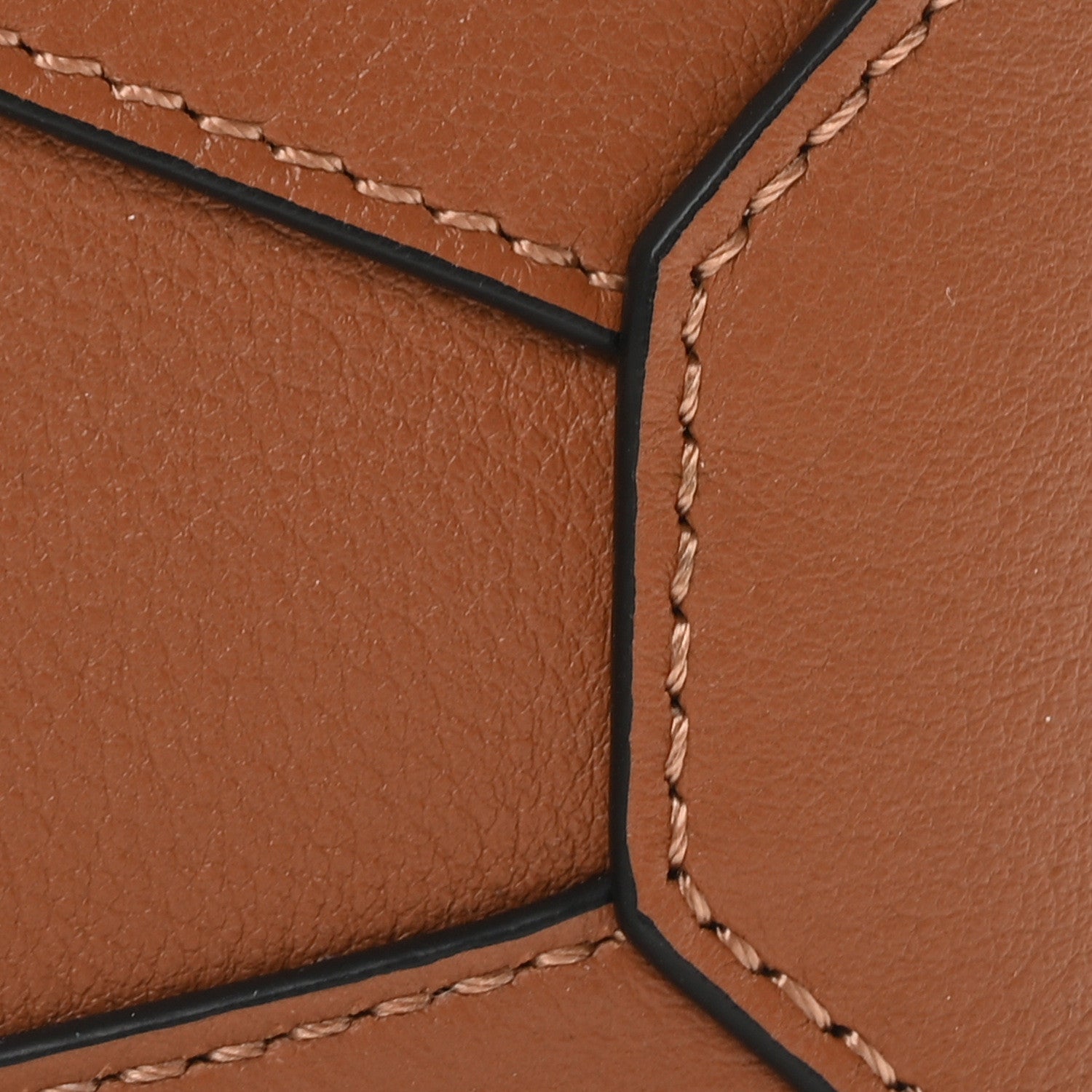 Calfskin Mini Puzzle Edge Bag Tan