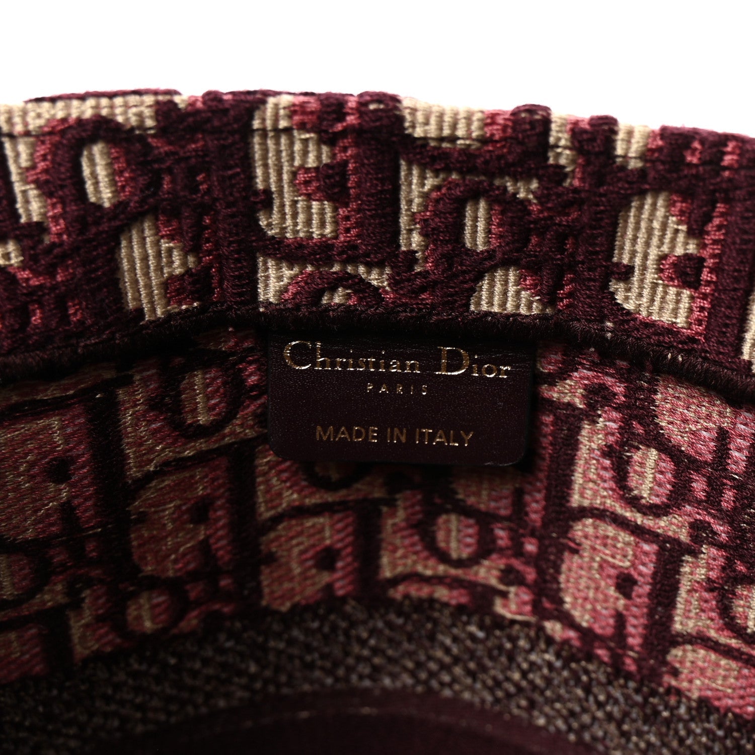 Oblique Medium Book Tote Burgundy Multicolor