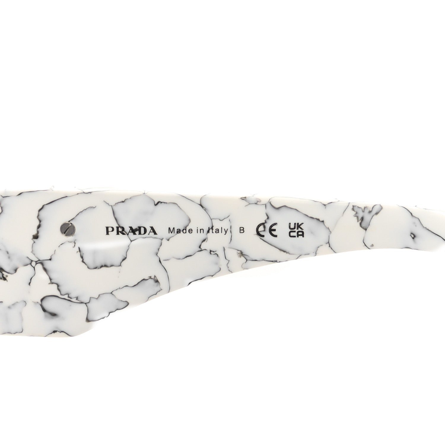 Acetate Symbole Sunglasses SPR 13Z White Marble