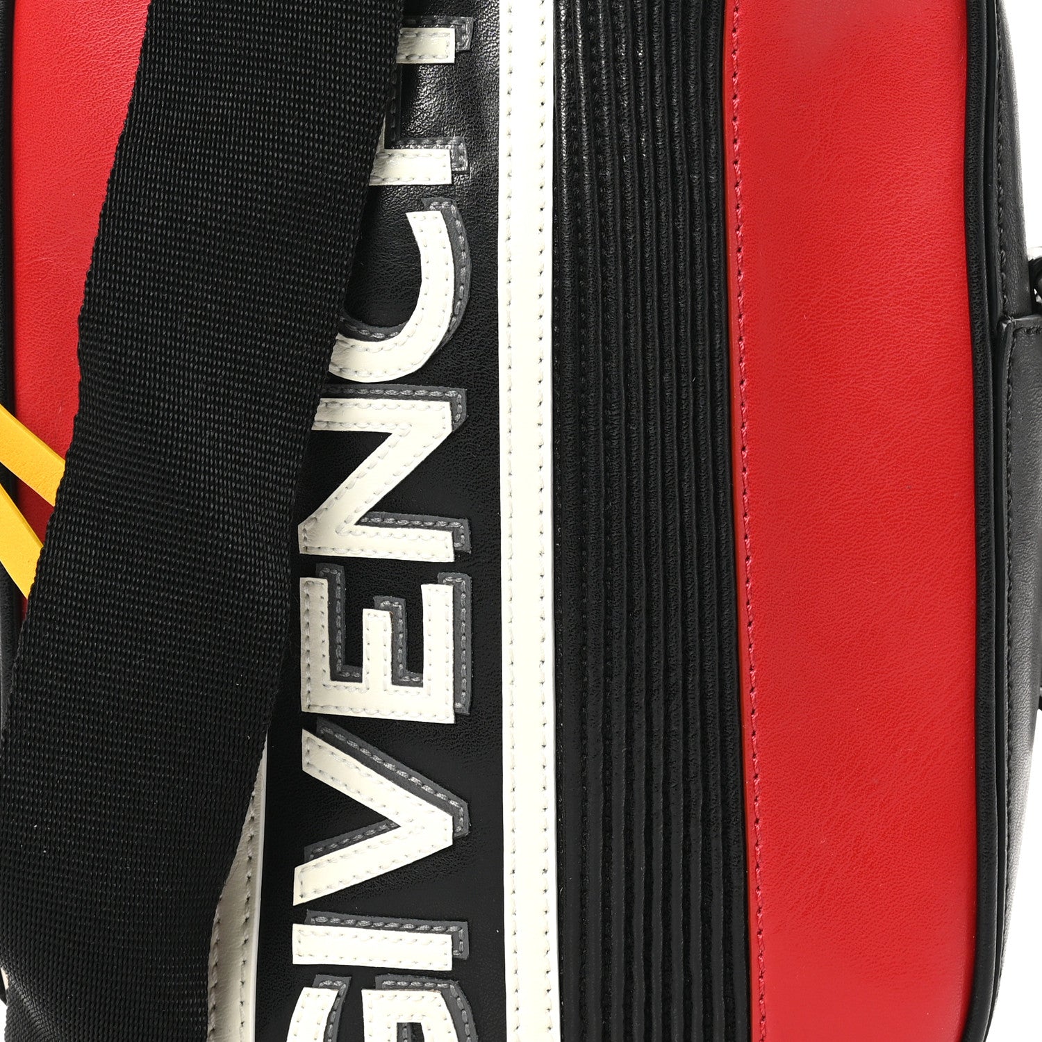 Calfskin MC3 Crossbody Bag Black Red White