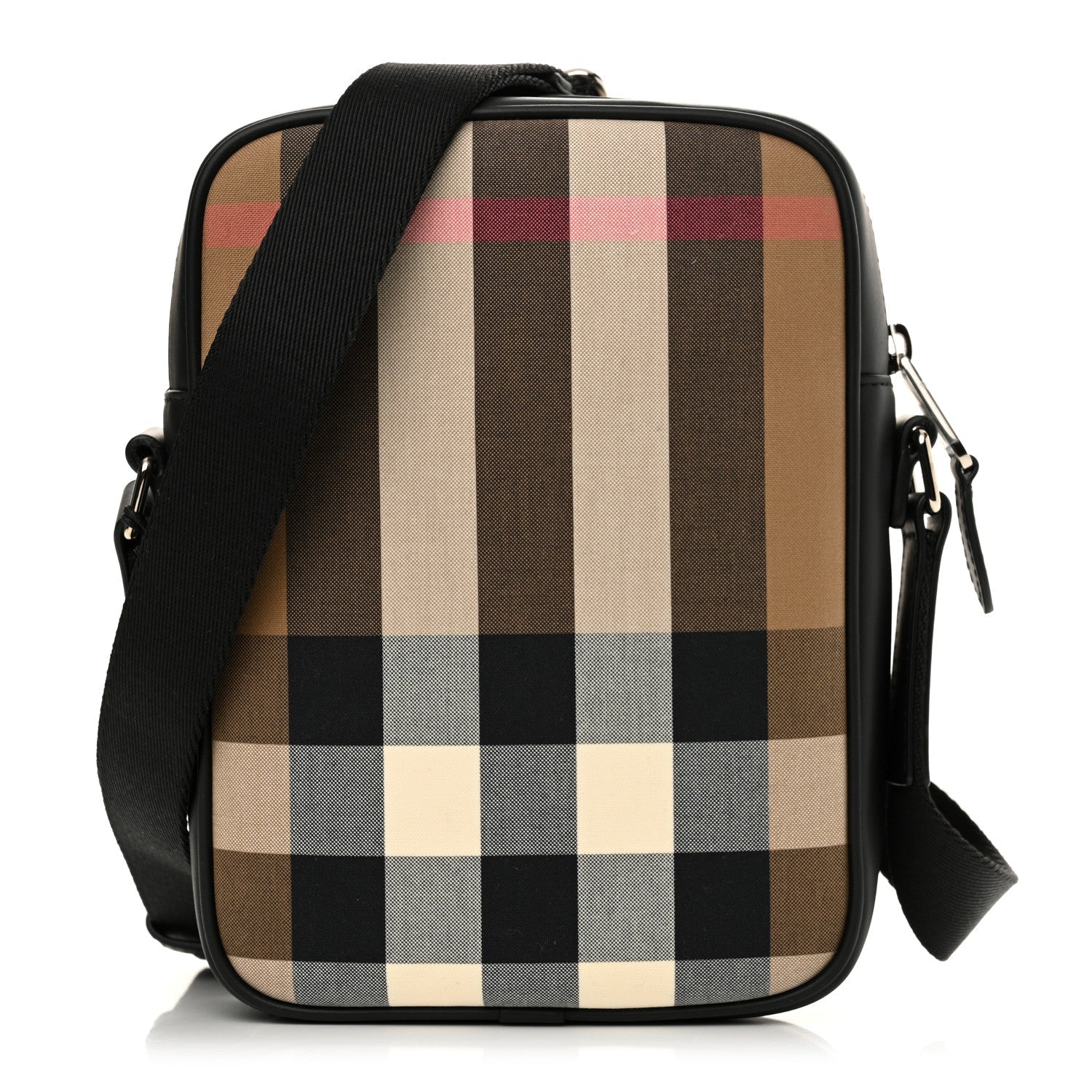 Canvas Super Exploded Check Vertical Paddy Camera Bag Taupe Brown
