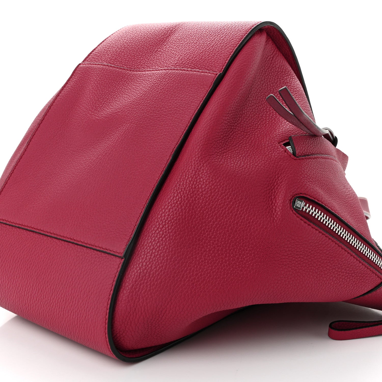 Grained Calfskin Small Hammock Shoulder Bag Raspberry