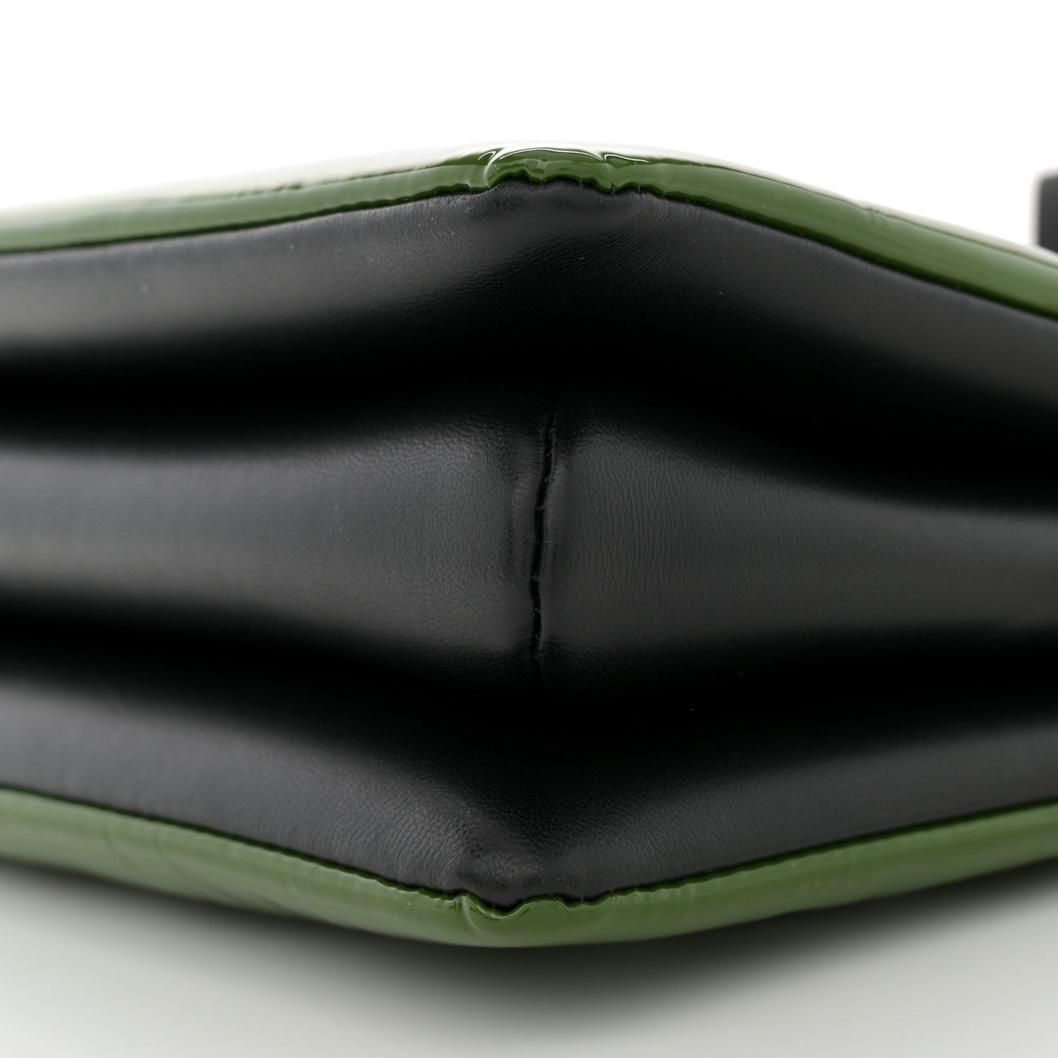 Patent Embossed Monogram Coussin PM Green Black