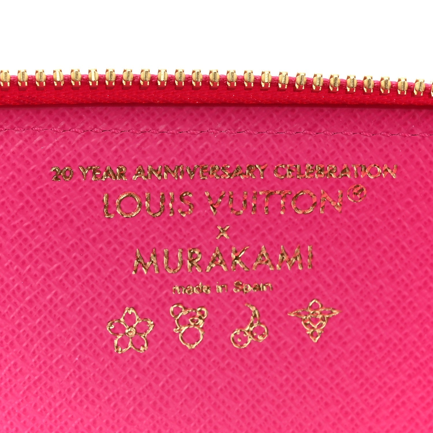 LV X TM Monogram Multicolor Charlotte Pencil Pouch Fuchsia
