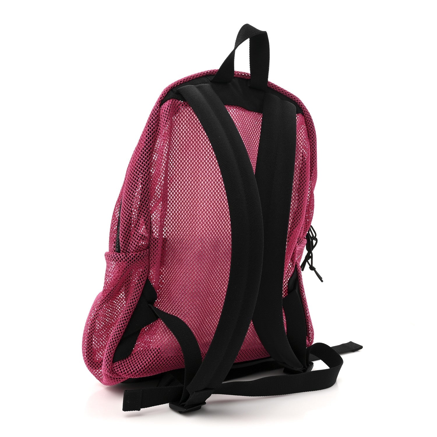 Nylon Mesh Backpack Fuchsia