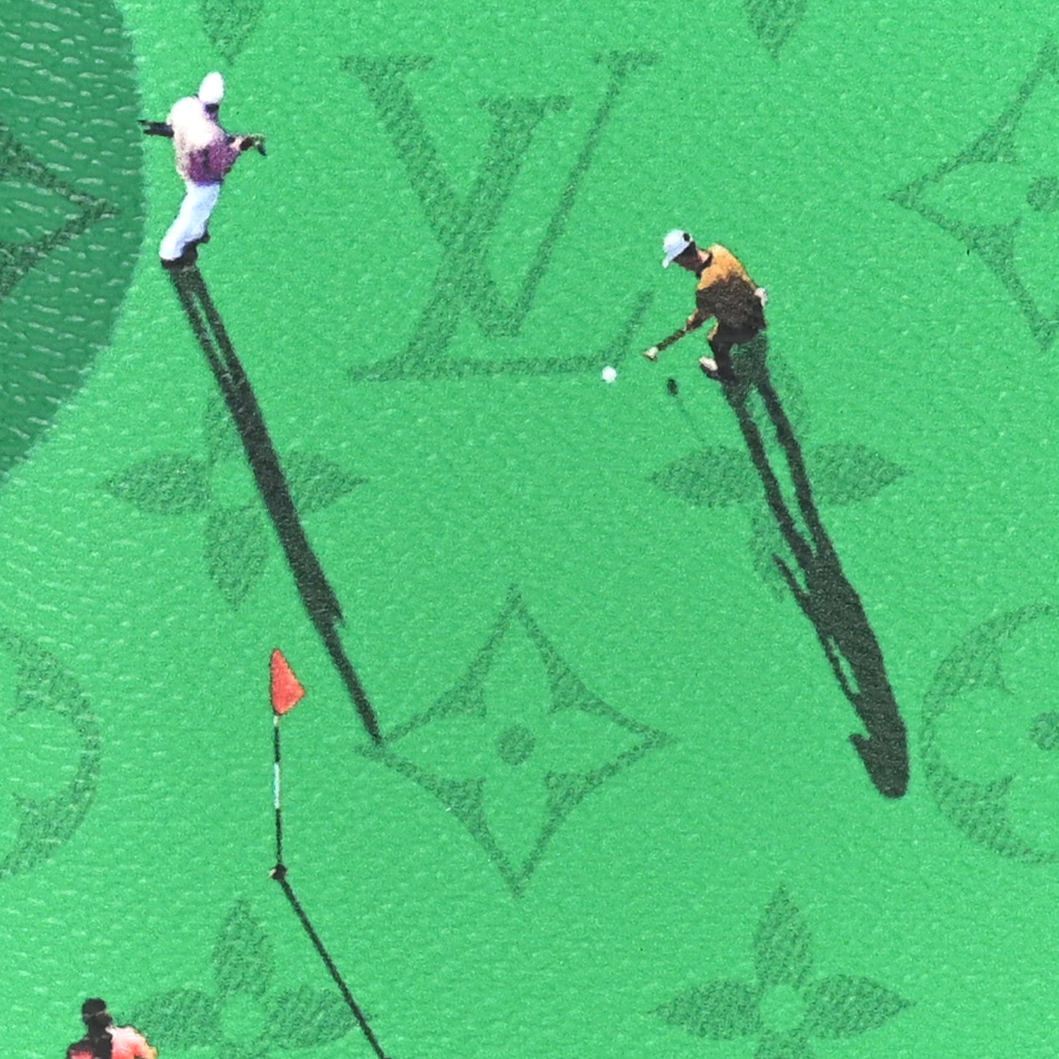 Monogram Sports Passport Cover Golf Green