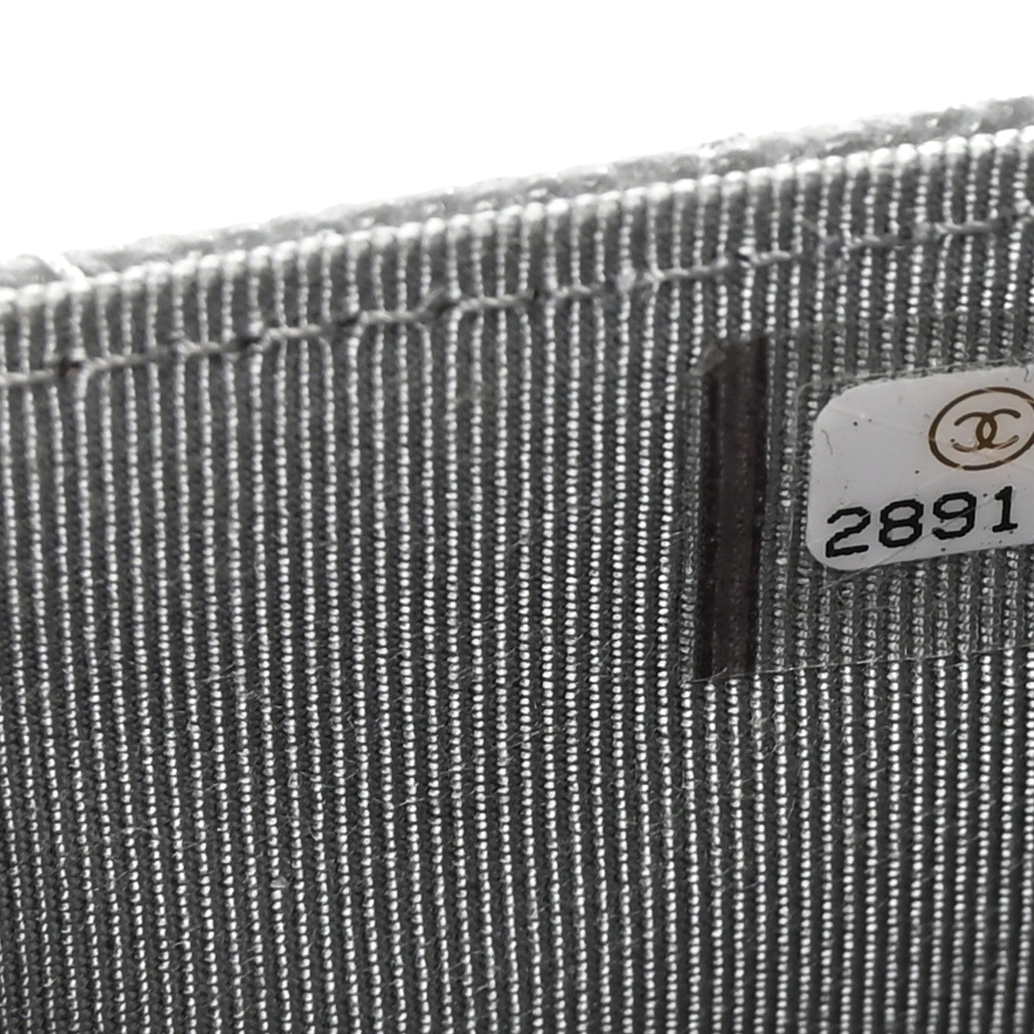 Caviar Quilted Classic Strap Pouch Grey