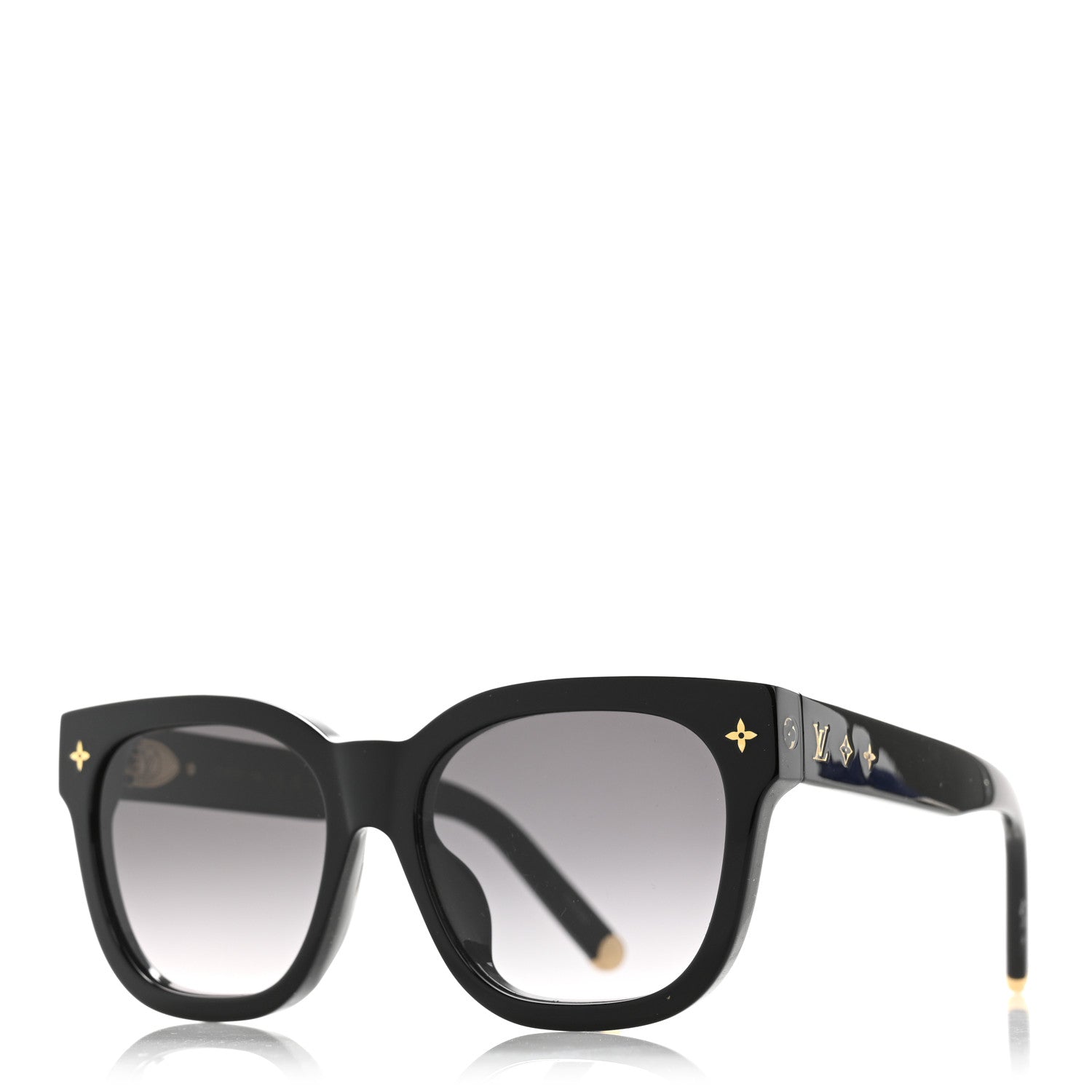 Acetate My Monogram Square Sunglasses Z1523E Black