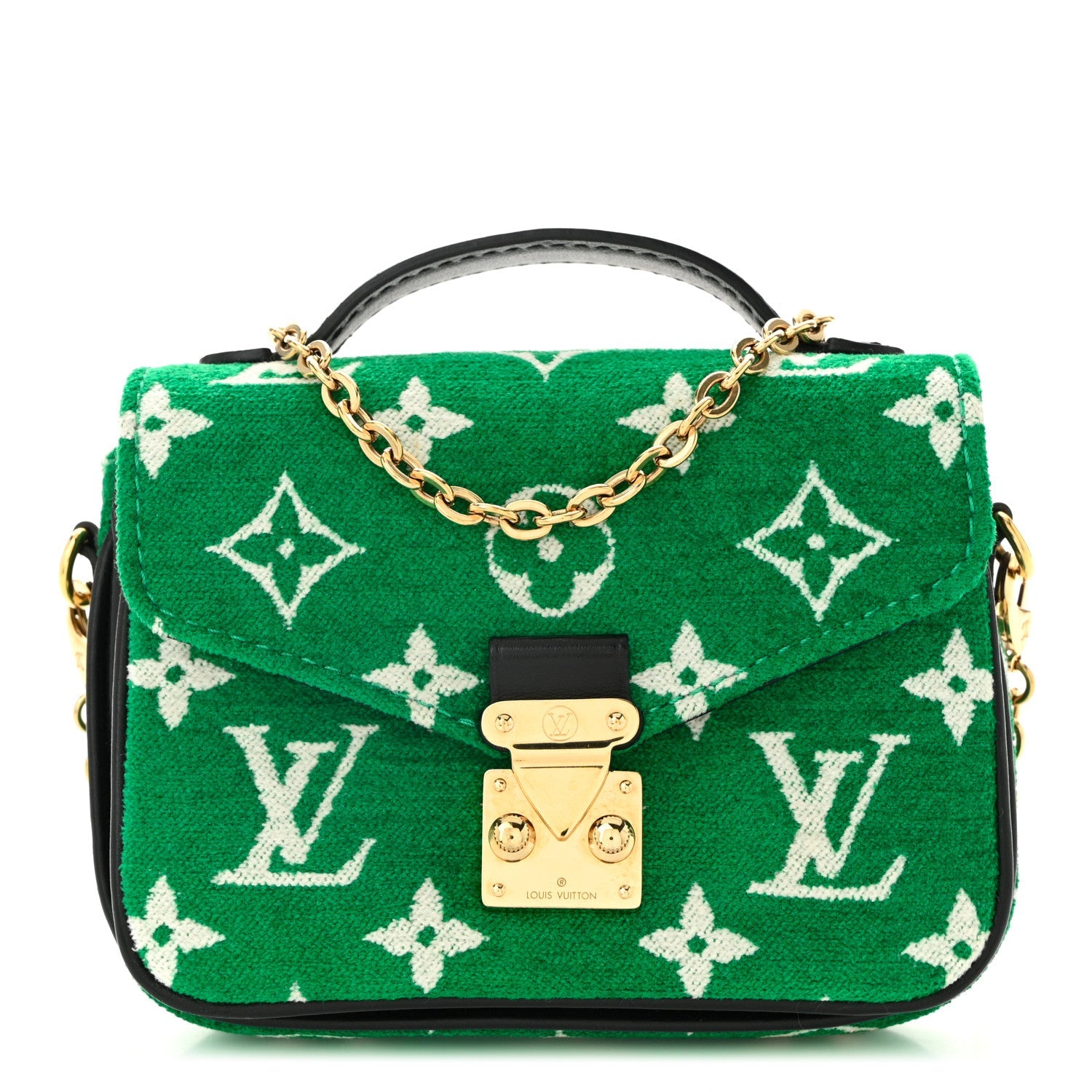 Monogram Jacquard Velvet Micro Metis Green