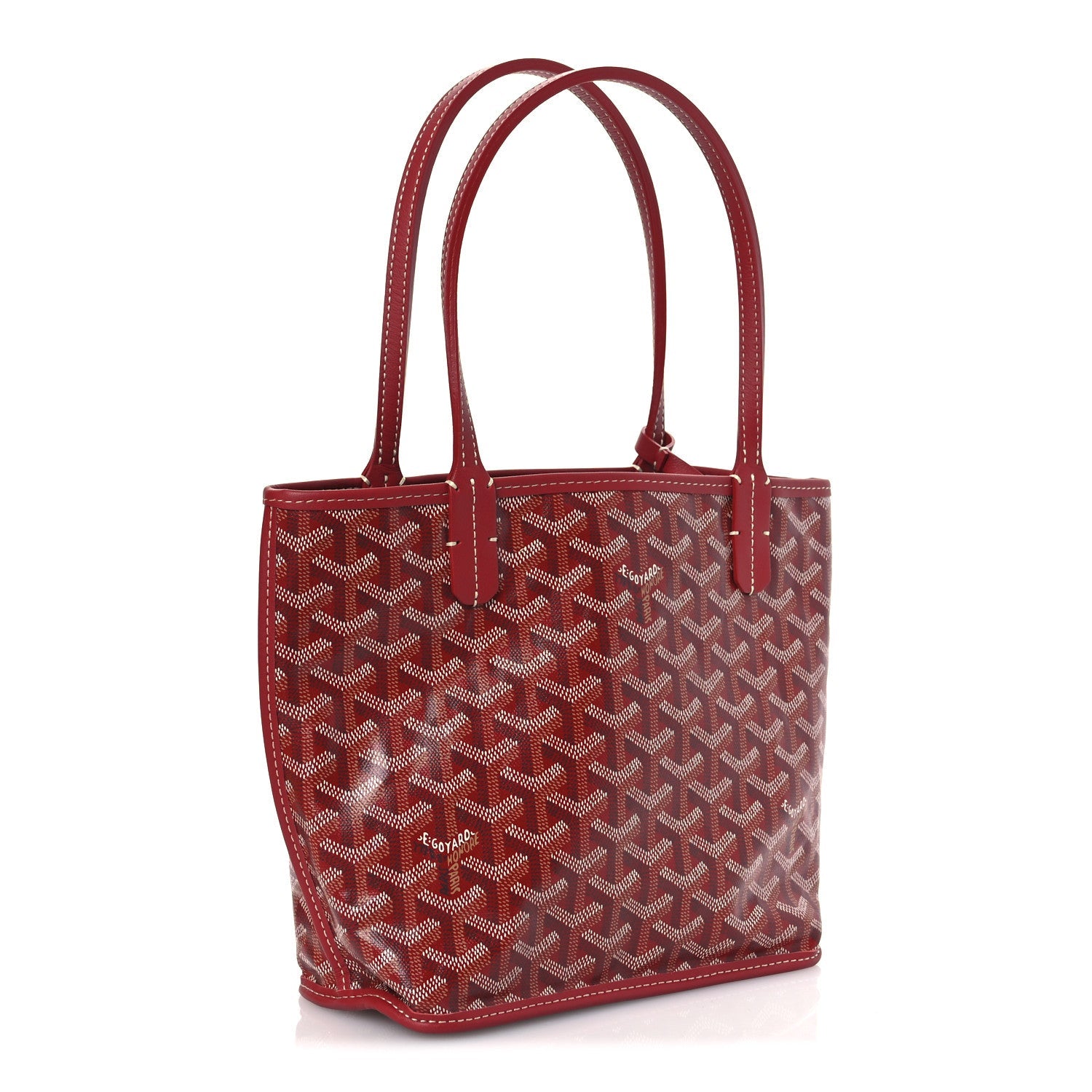 Goyardine Reversible Mini Anjou Red