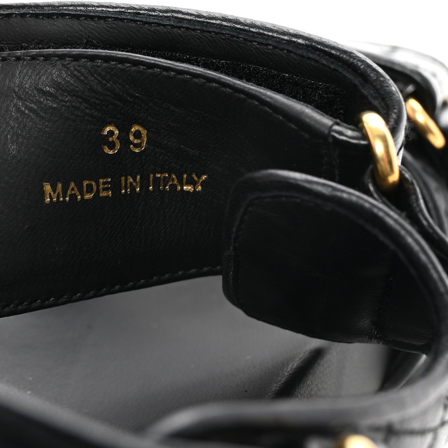 Nappa Matelasse Sporty Sandals 39 Black