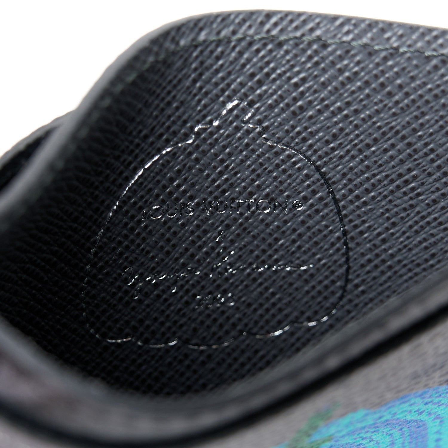 LV X YK Monogram Eclipse Reverse Pumpkin Card Holder