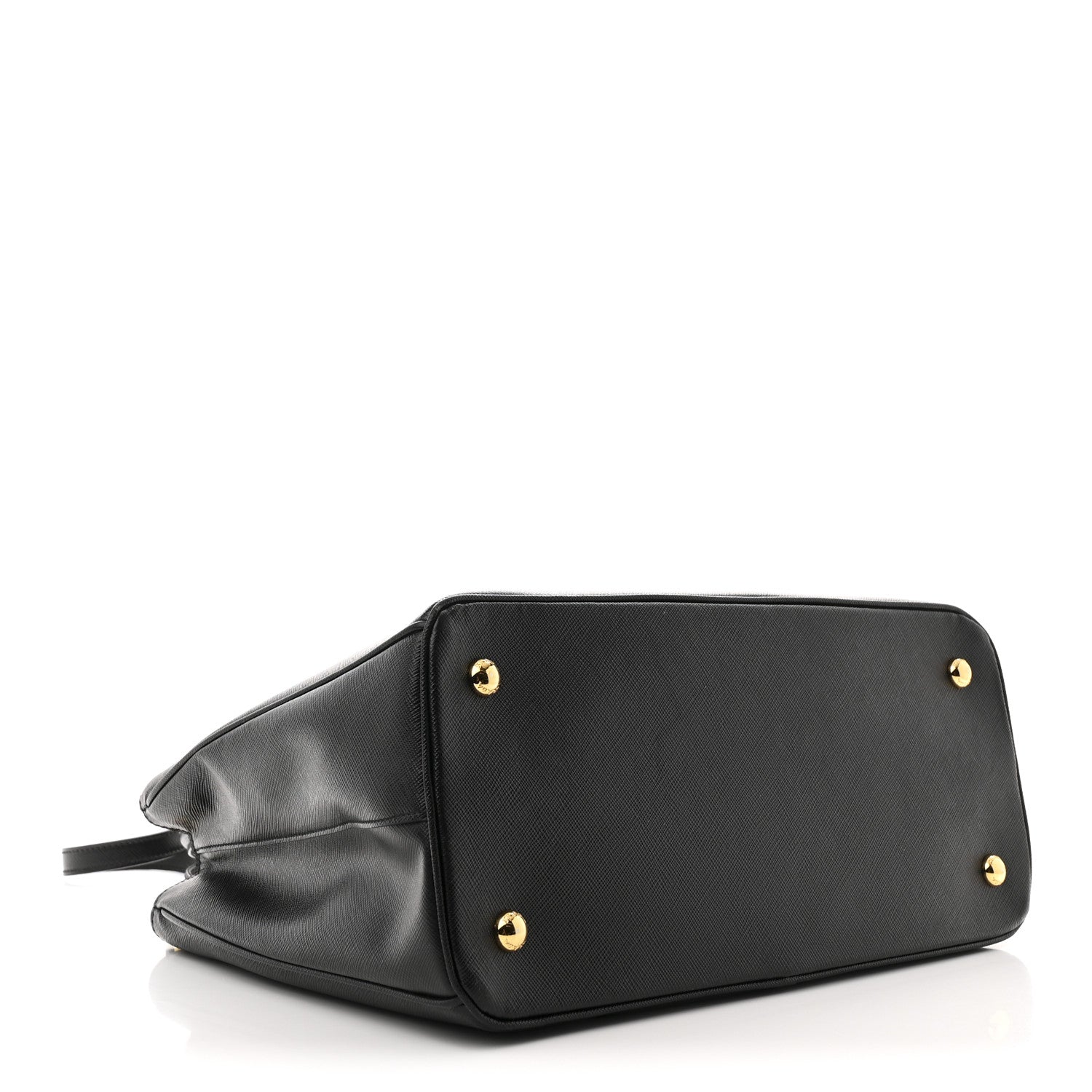 Saffiano Lux Medium Tote Black