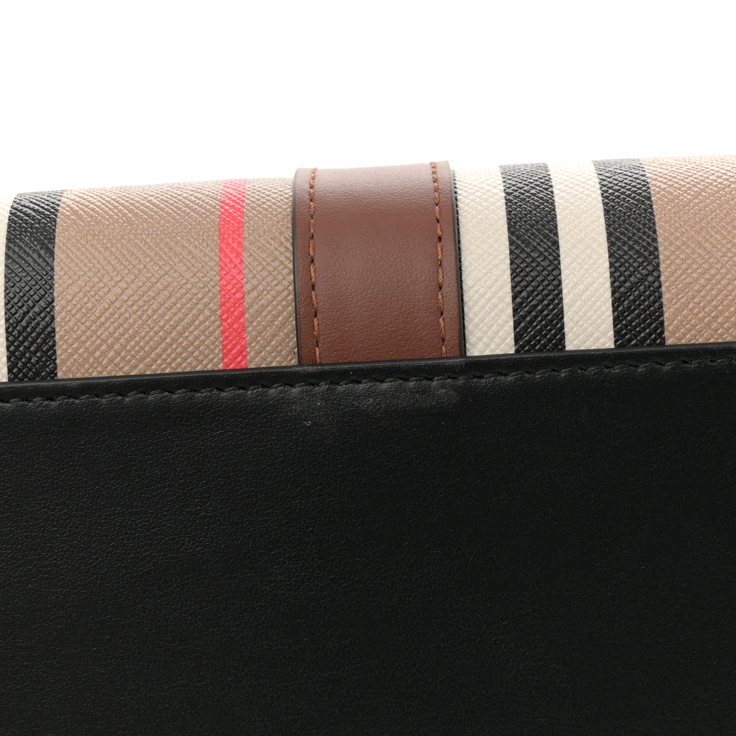 E-Canvas Stripe Book Tote Archive Beige