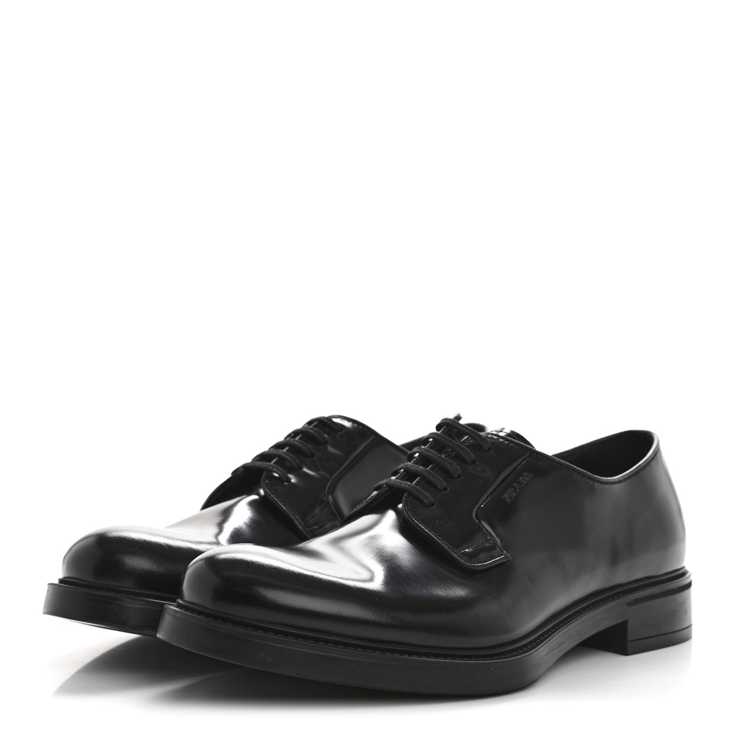 Spazzolato Lace Up 50mm Men's Loafers 8 Black