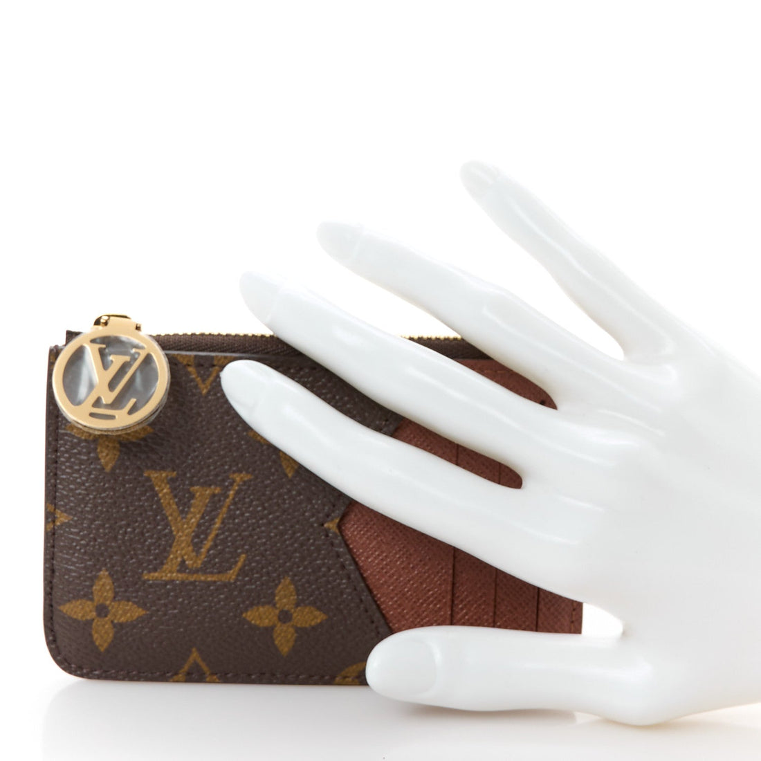 Monogram Zipped Romy Card Holder