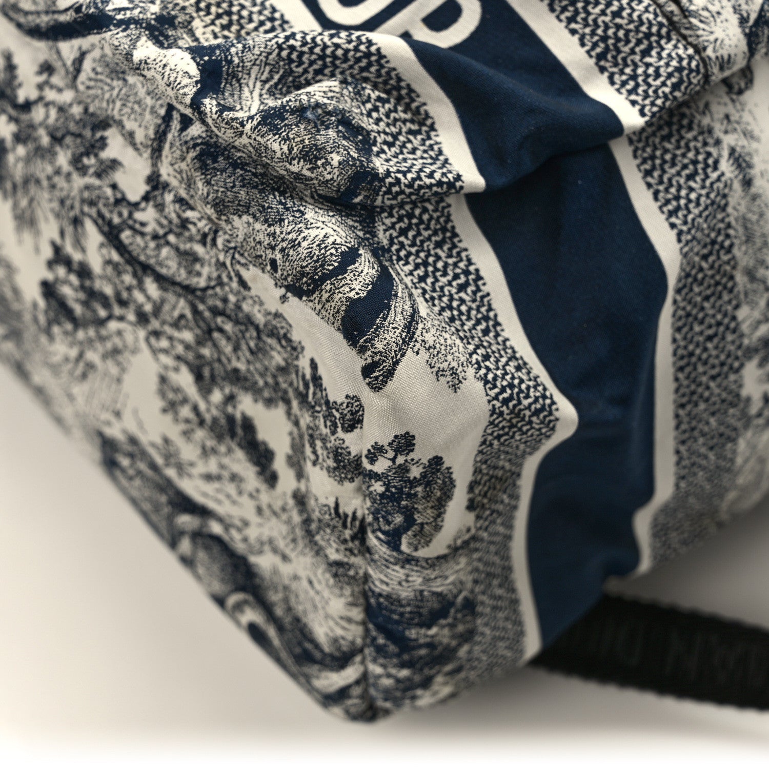 Nylon Technical Fabric Toile De Jouy Small Diortravel Backpack Blue