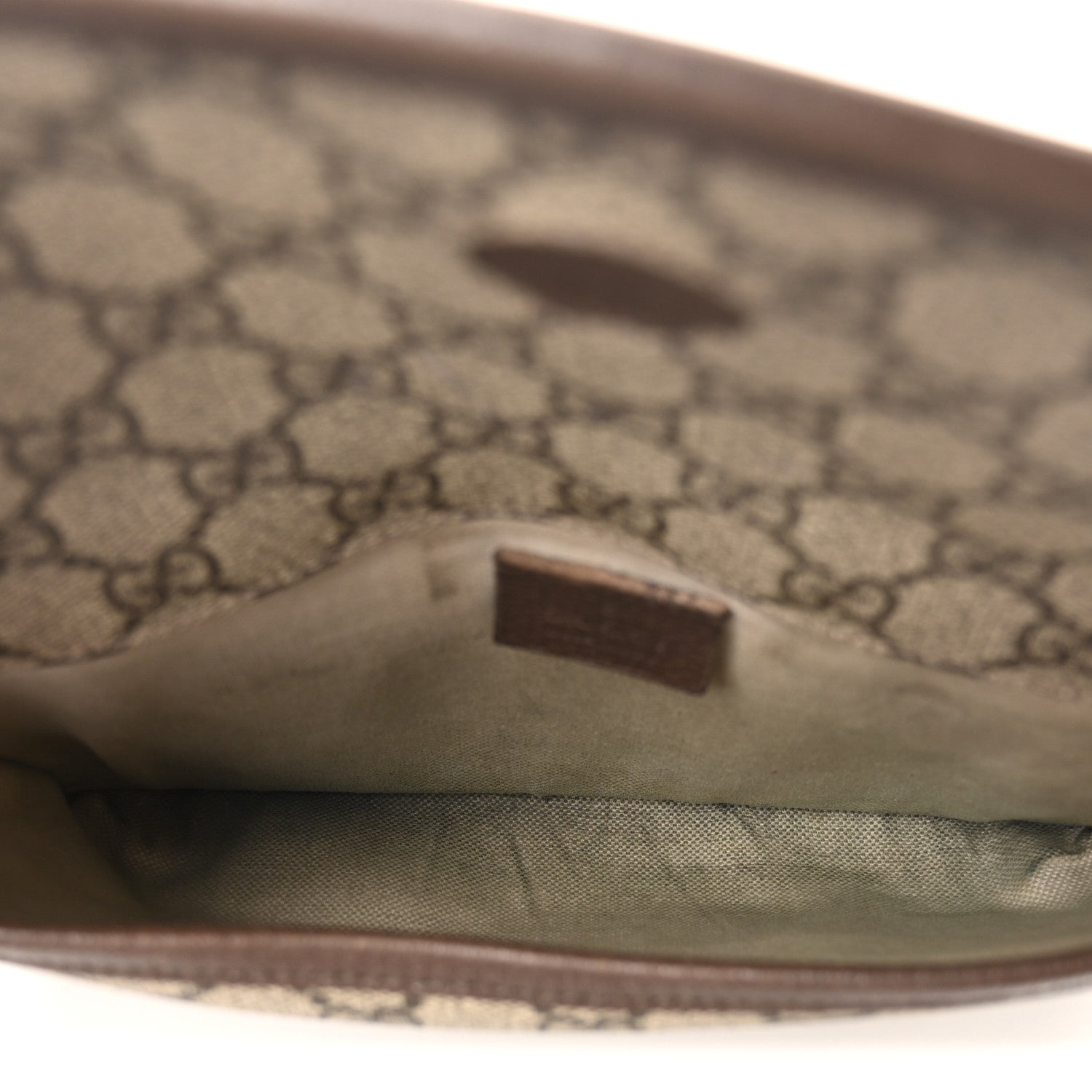 GG Supreme Monogram Neo Vintage Web Belt Bag Brown