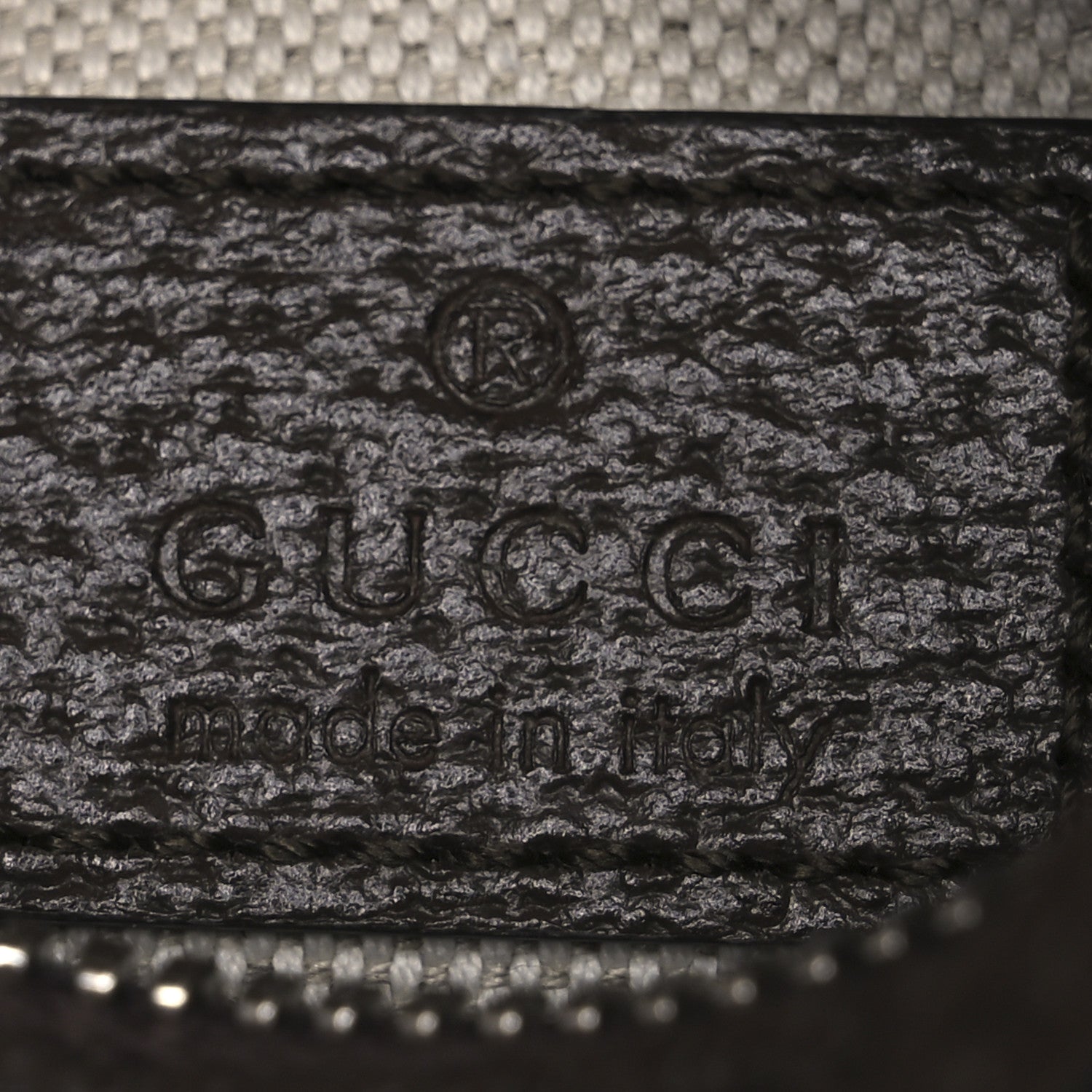 GG Supreme Monogram Textured Dollar Calfskin Web Mini Attache Bag Beige Ebony New Acero