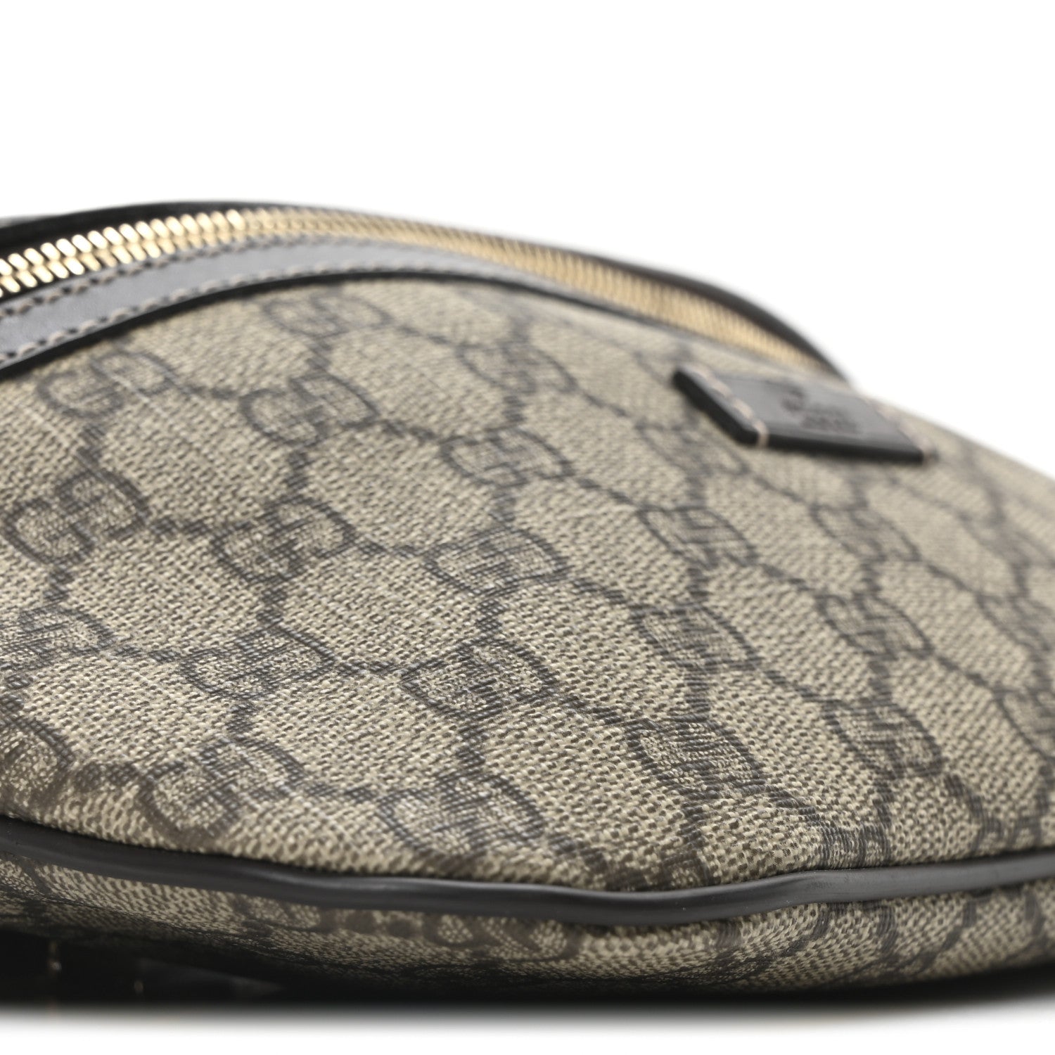 GG Supreme Monogram Belt Bag Dark Brown