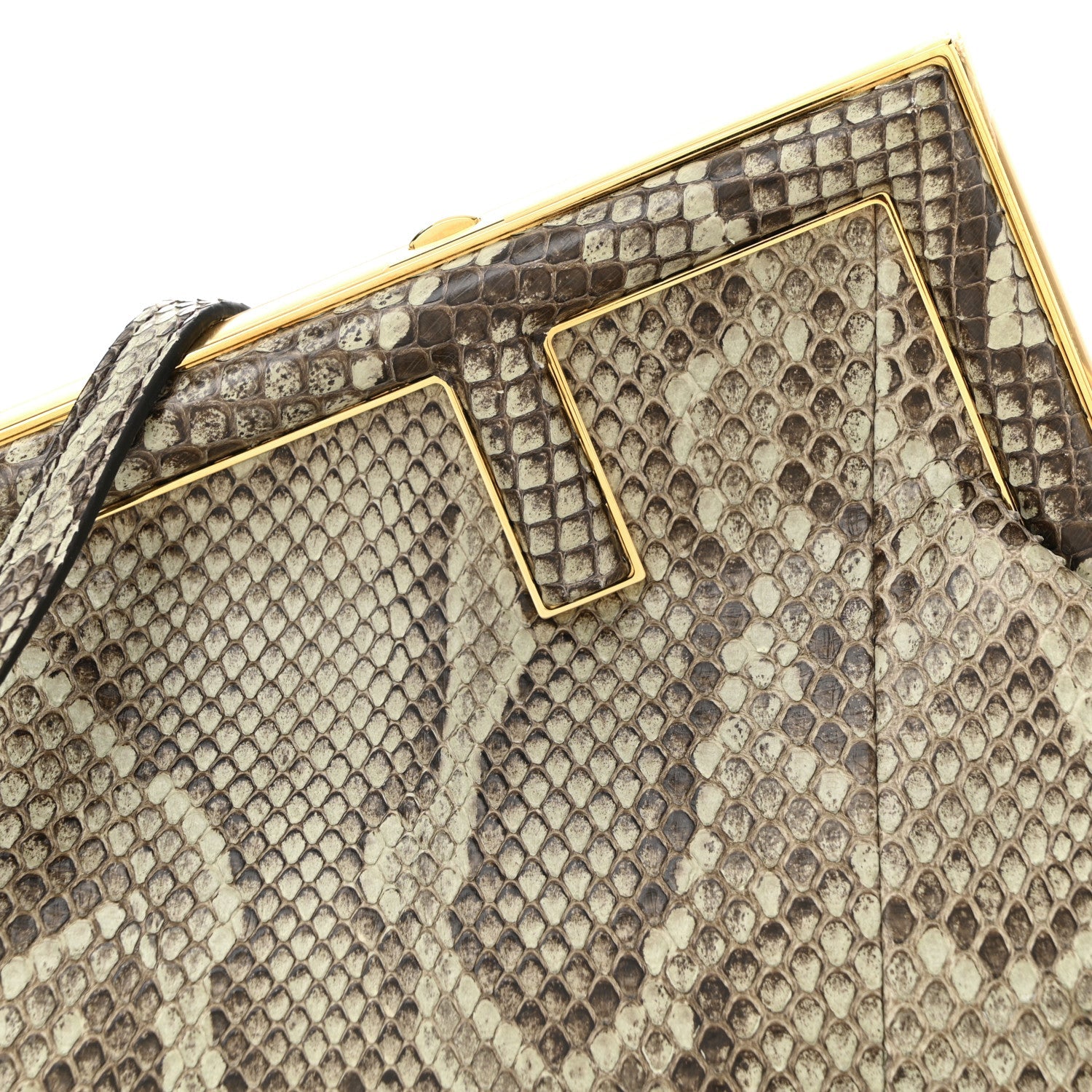 Snakeskin Small Fendi First Avocado Green