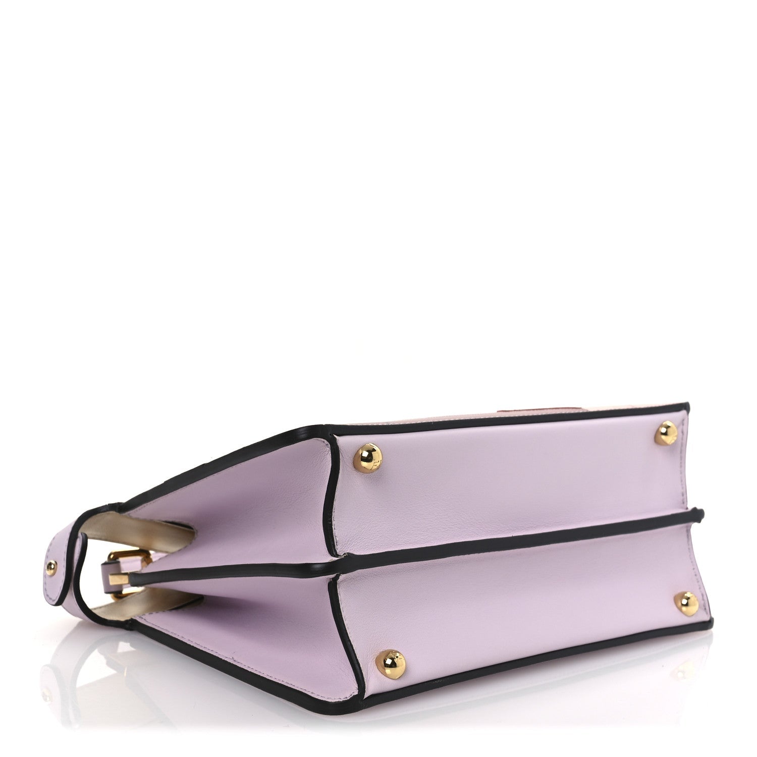 Vitello Seta Shiny Nappa Dancing Girls Inlay Small Peekaboo I SEE U Satchel Anemone Multicolor