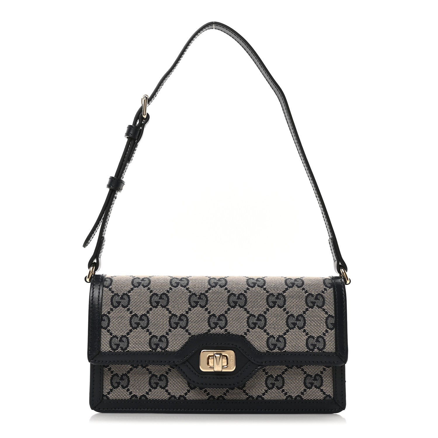 GG Monogram Mini Luce Shoulder Bag Beige Blue